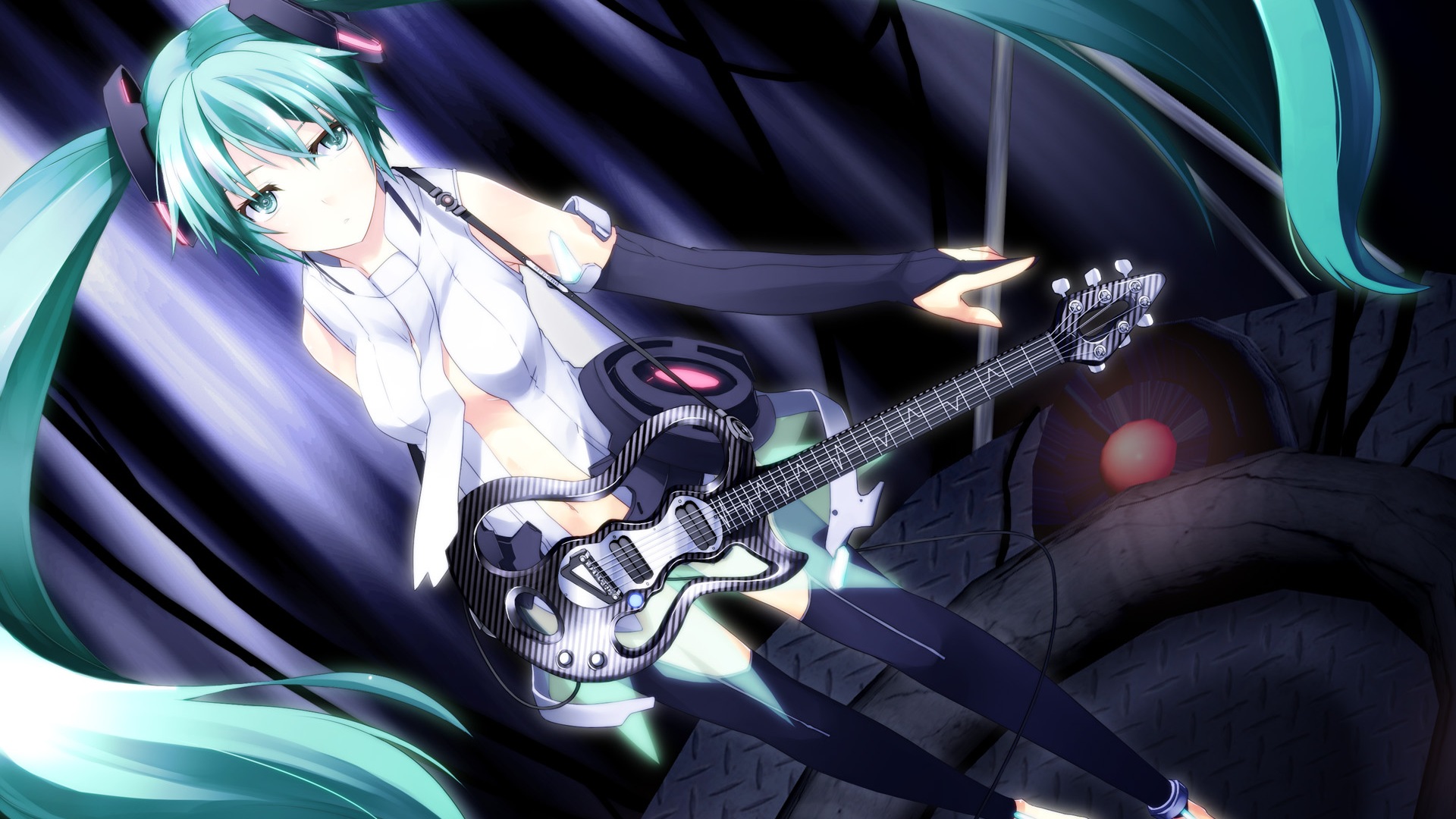 Music Guitar Anime Girl Hd Wallpapers - Wallpaper - HD Wallpaper 