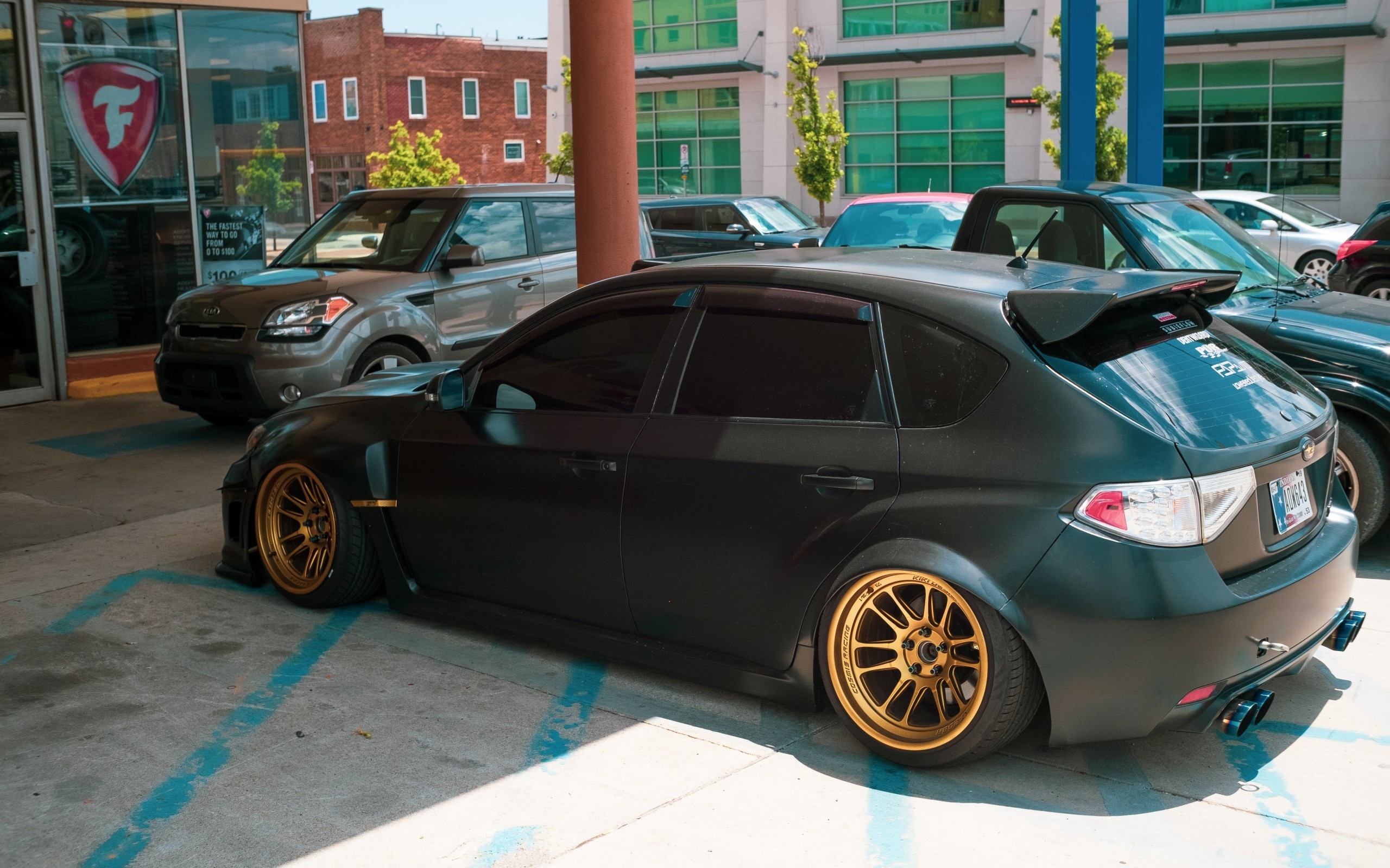 Subaru Impreza, Side View, Tuning - Subaru Impreza Hatchback Tuning - HD Wallpaper 