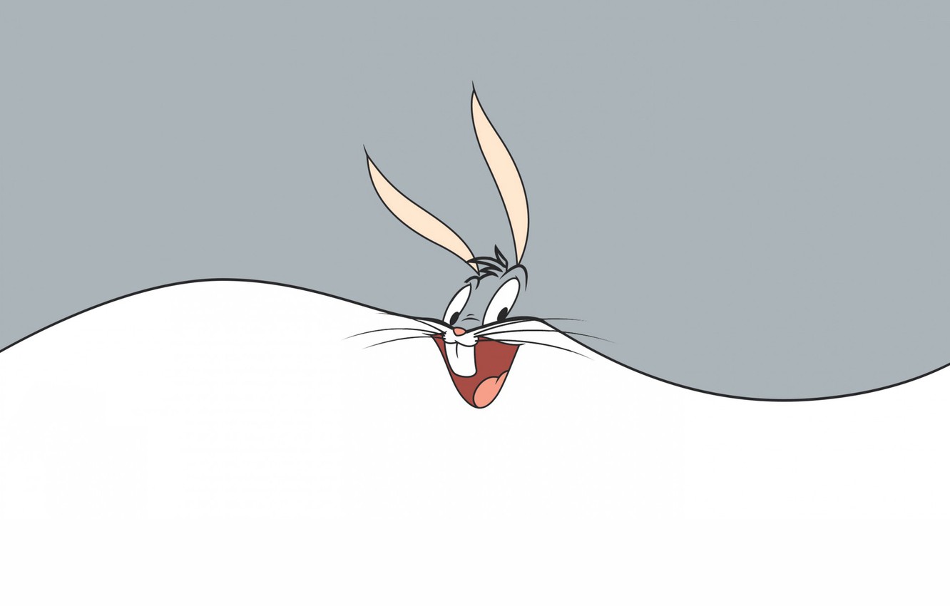 Photo Wallpaper Rabbit, Cartoon, Looney Tunes, Bugs - Illustration - HD Wallpaper 