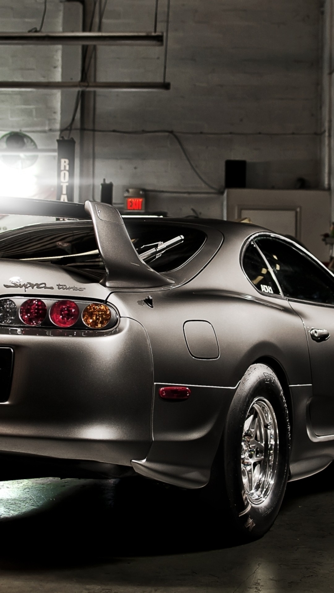 Toyota Supra, Back View, Spoiler, Tuning, Cars - Toyota Supra Back View - HD Wallpaper 