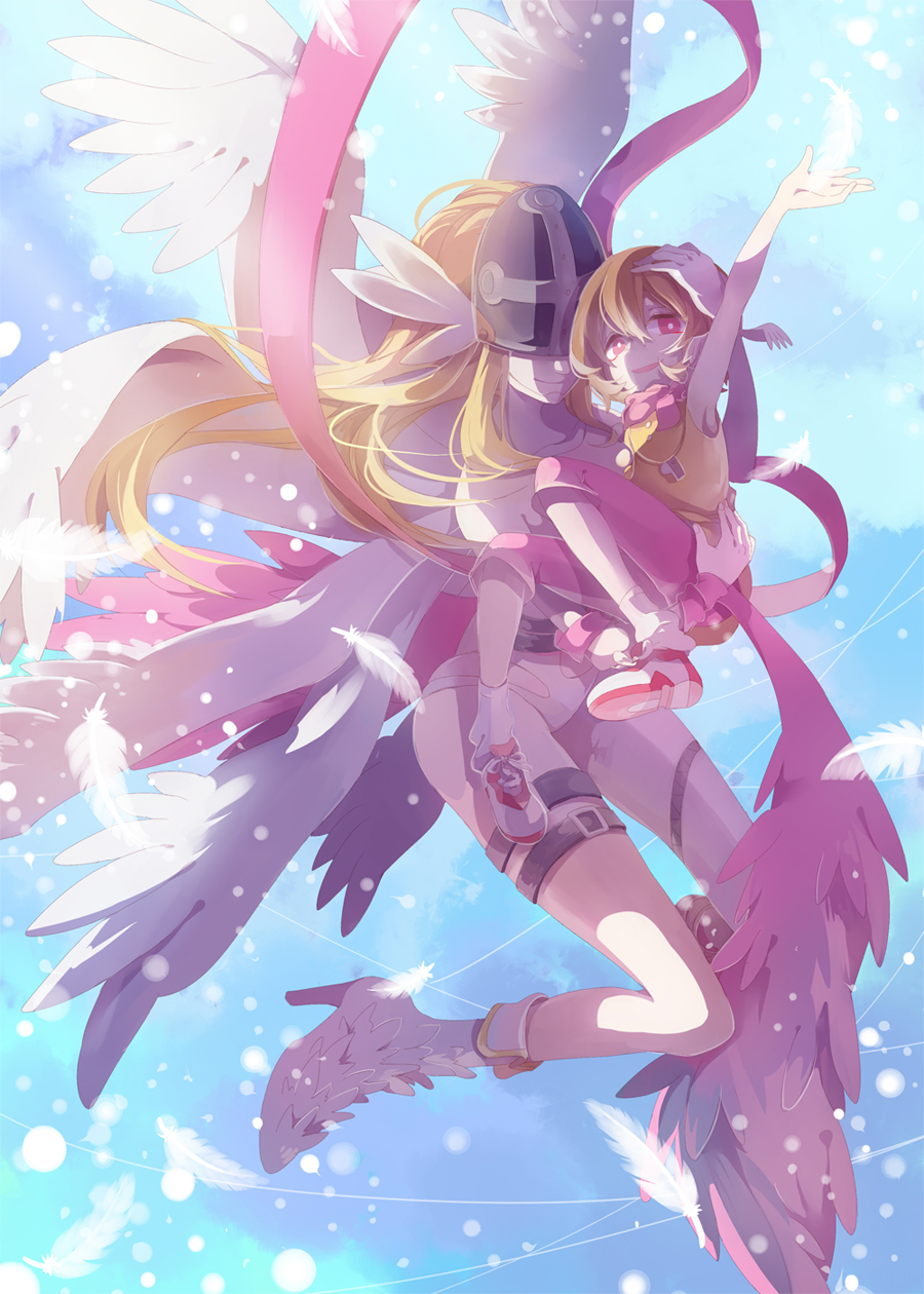Digimon Angewomon And Kari 900x1260 Wallpaper Teahub Io