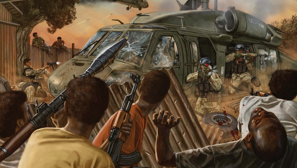 Black Hawk Down, Soldiers, Machine, Helicopter Desktop - Battle Of Mogadishu Pakistan Army - HD Wallpaper 