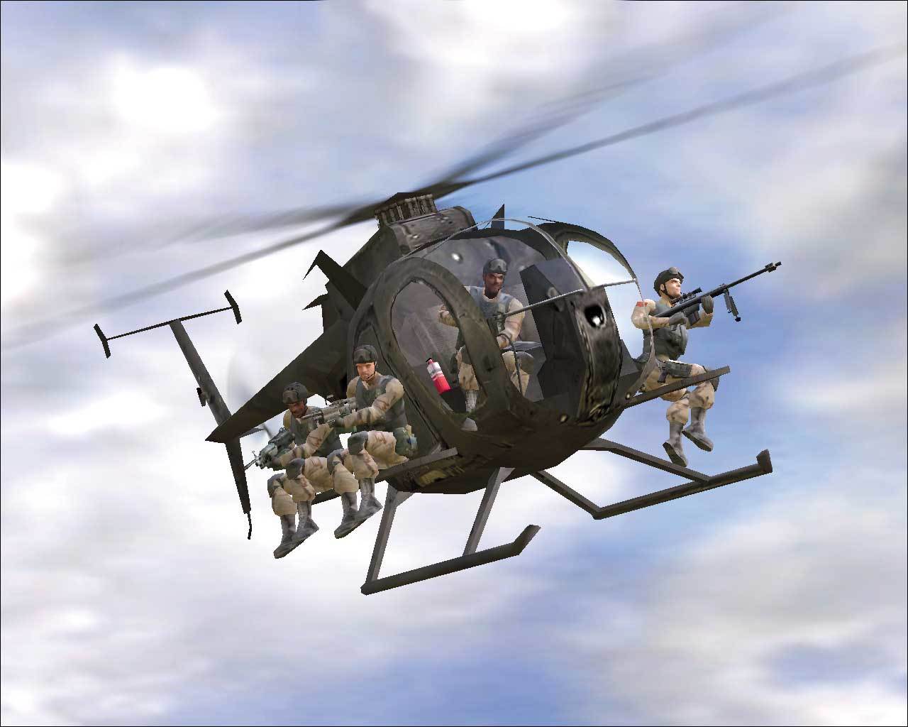Delta Force Black Hawk Down Helicopter - HD Wallpaper 