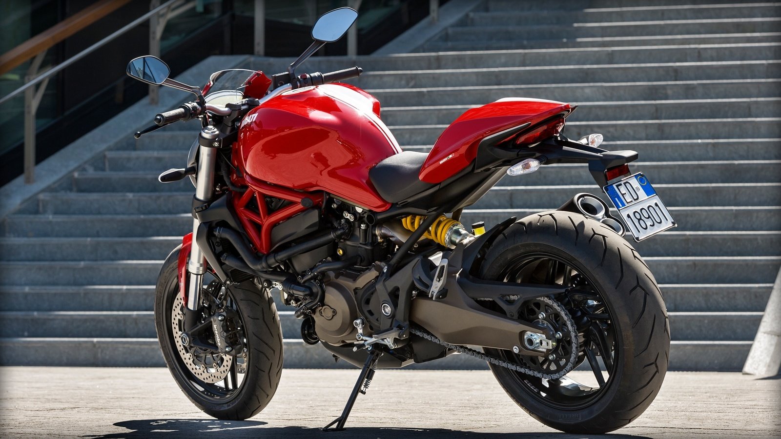 Ducati Monster 821 Back - HD Wallpaper 