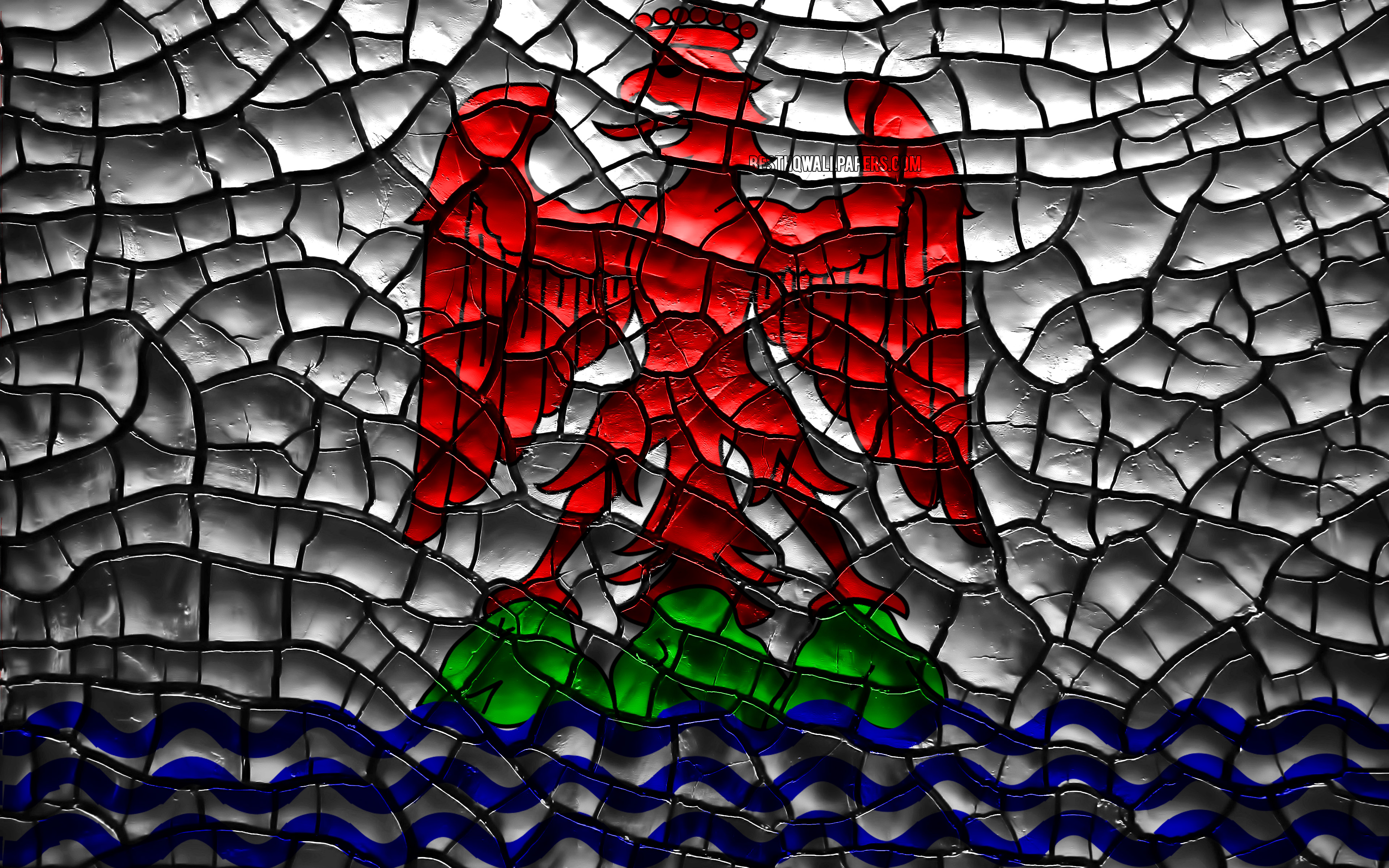 Flag Of Nice, 4k, French Provinces, Cracked Soil, France, - Bulgarian Flag 4k - HD Wallpaper 