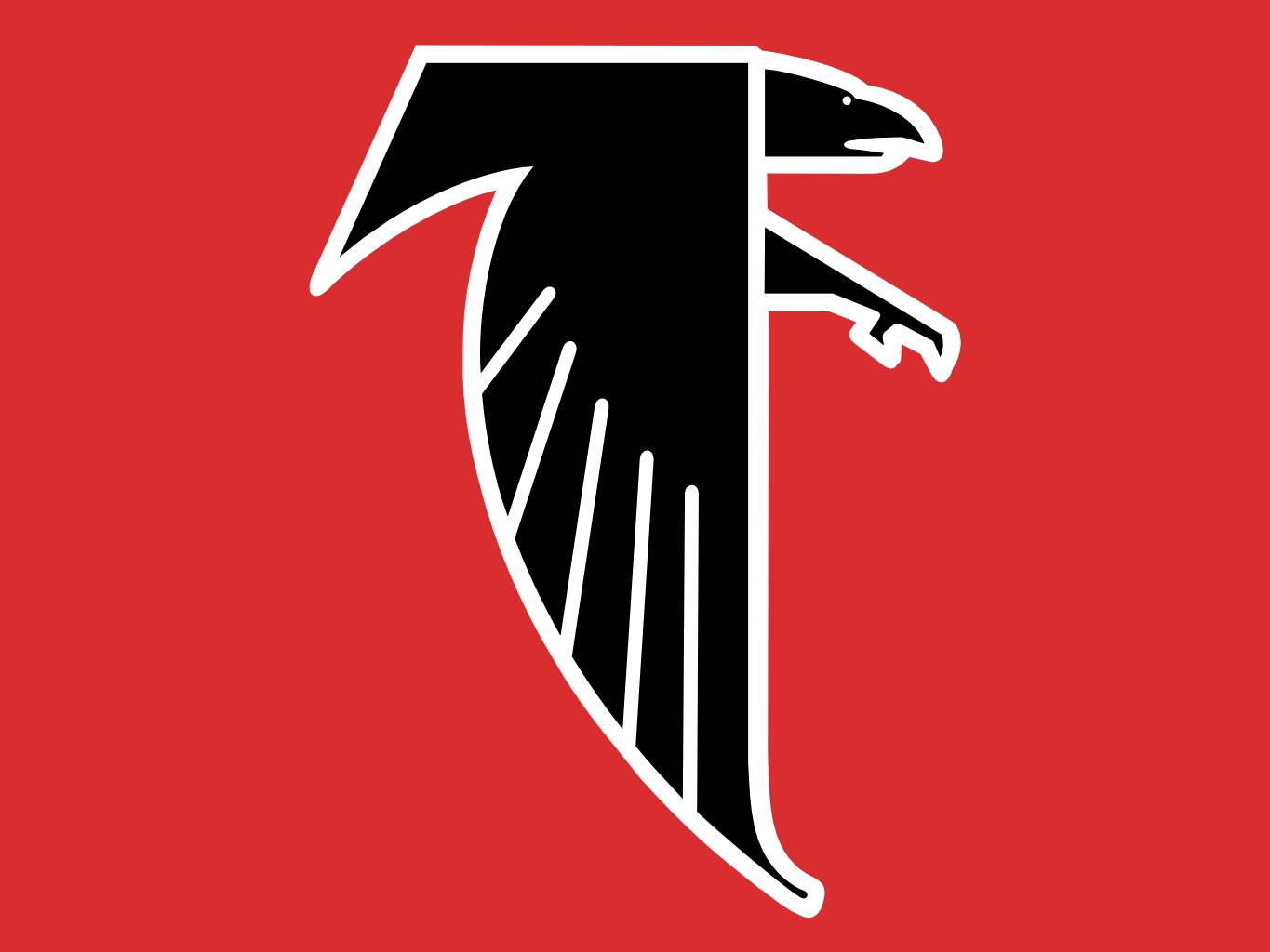 Atlanta Falcons Old Logo - Atlanta Falcons Retro Logo - HD Wallpaper 