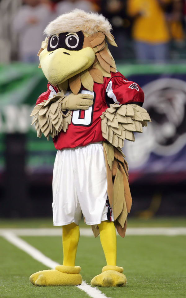 Freddie The Falcon Of The Atlanta Falcons Wallpaper - Falcons Mascot Atlanta Falcons Freddie - HD Wallpaper 