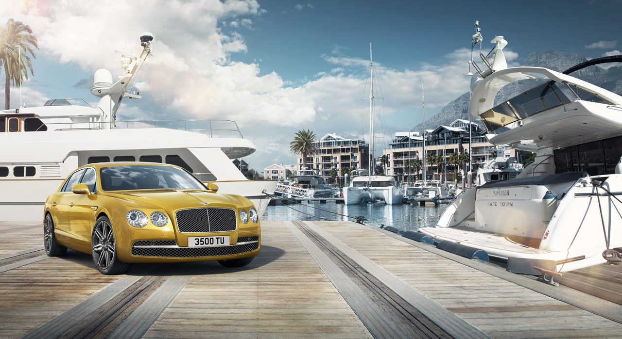 Gold Bentley Flying Spur - HD Wallpaper 