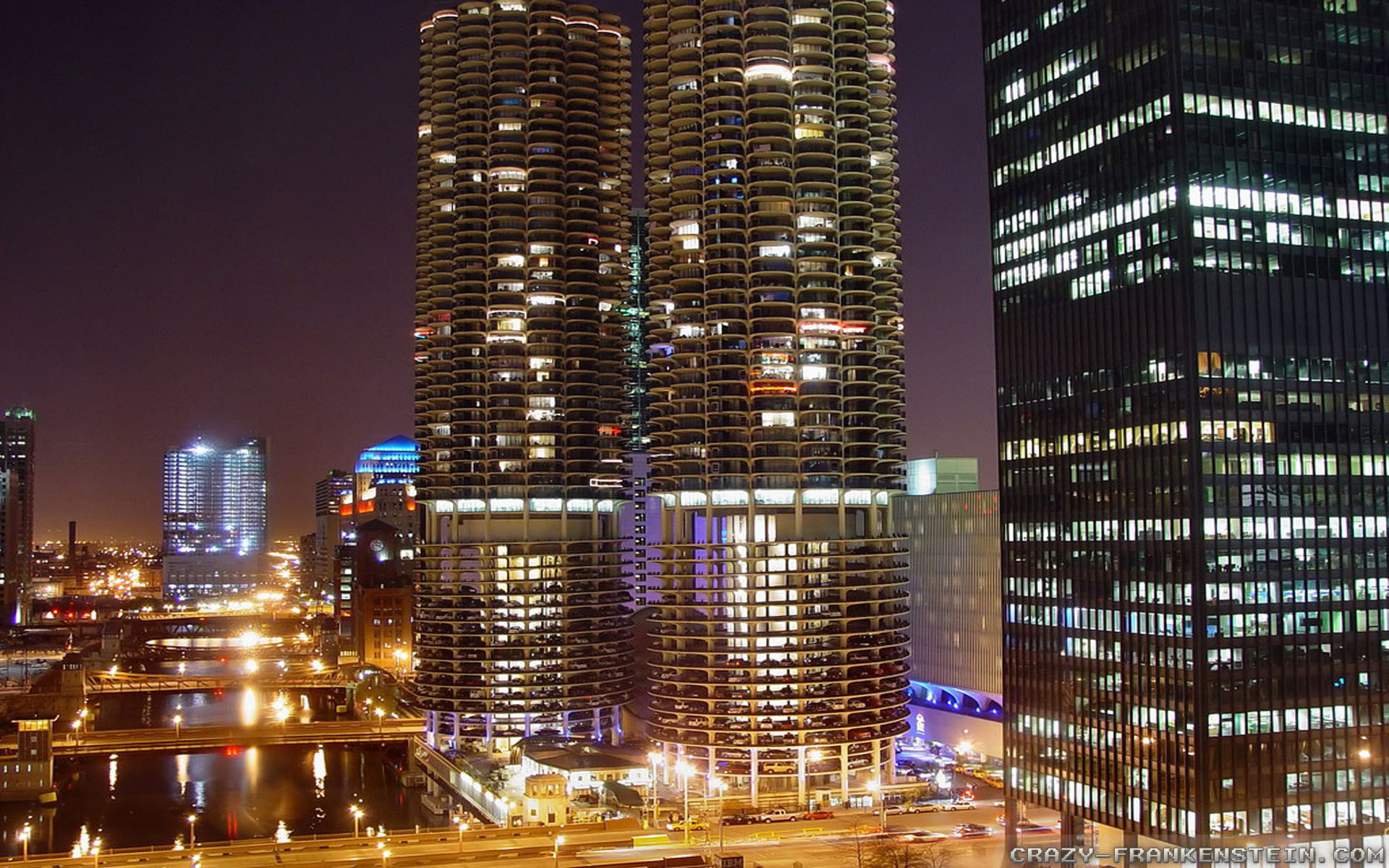 Towers In The Night - HD Wallpaper 