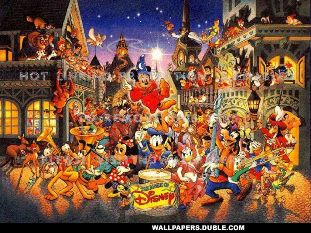 Disney Magic Cartoons Mickey Mouse Walt - Jurassic World Lion King - HD Wallpaper 