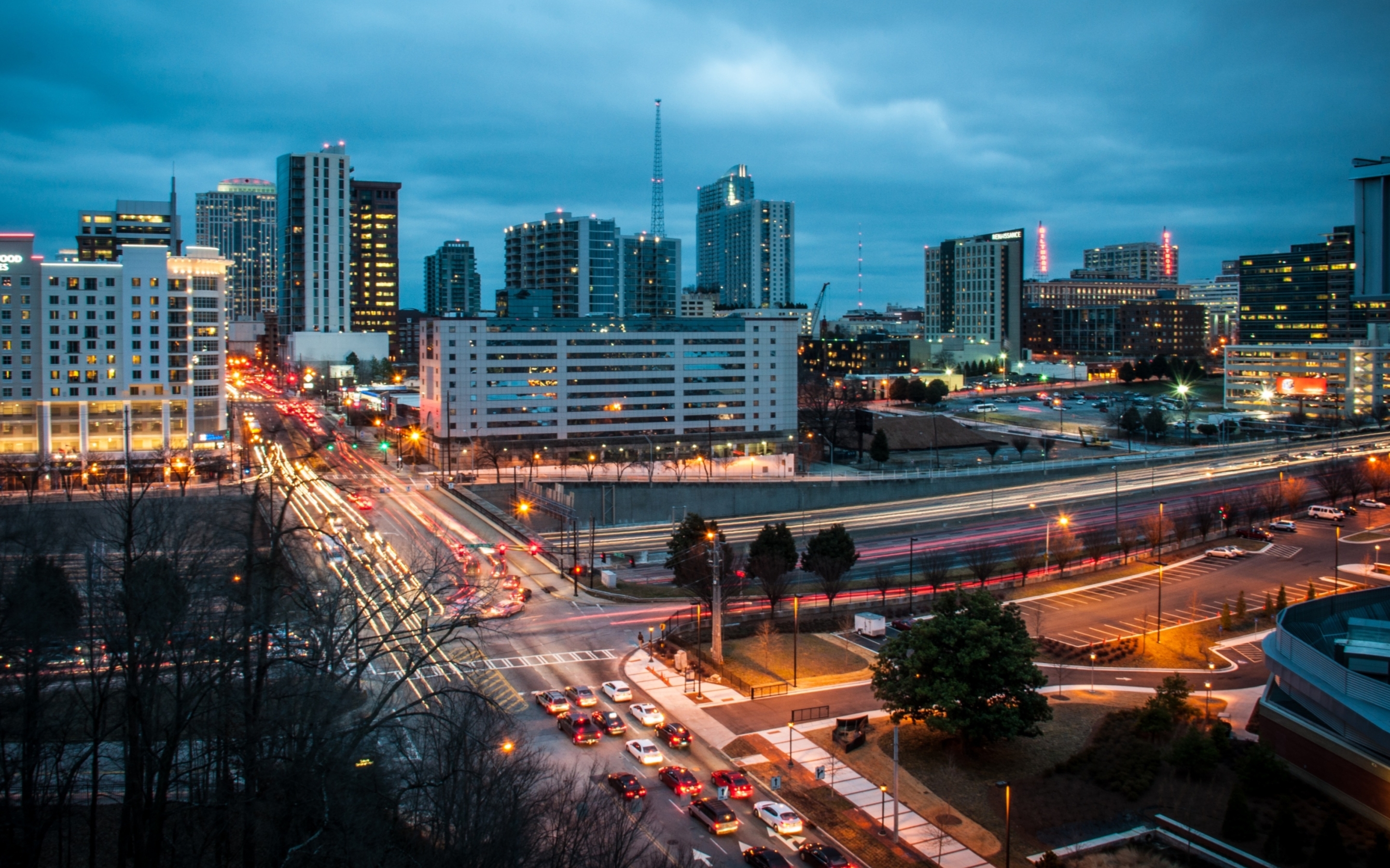 Downtown Atlanta Wallpaper Iphone 6 - HD Wallpaper 