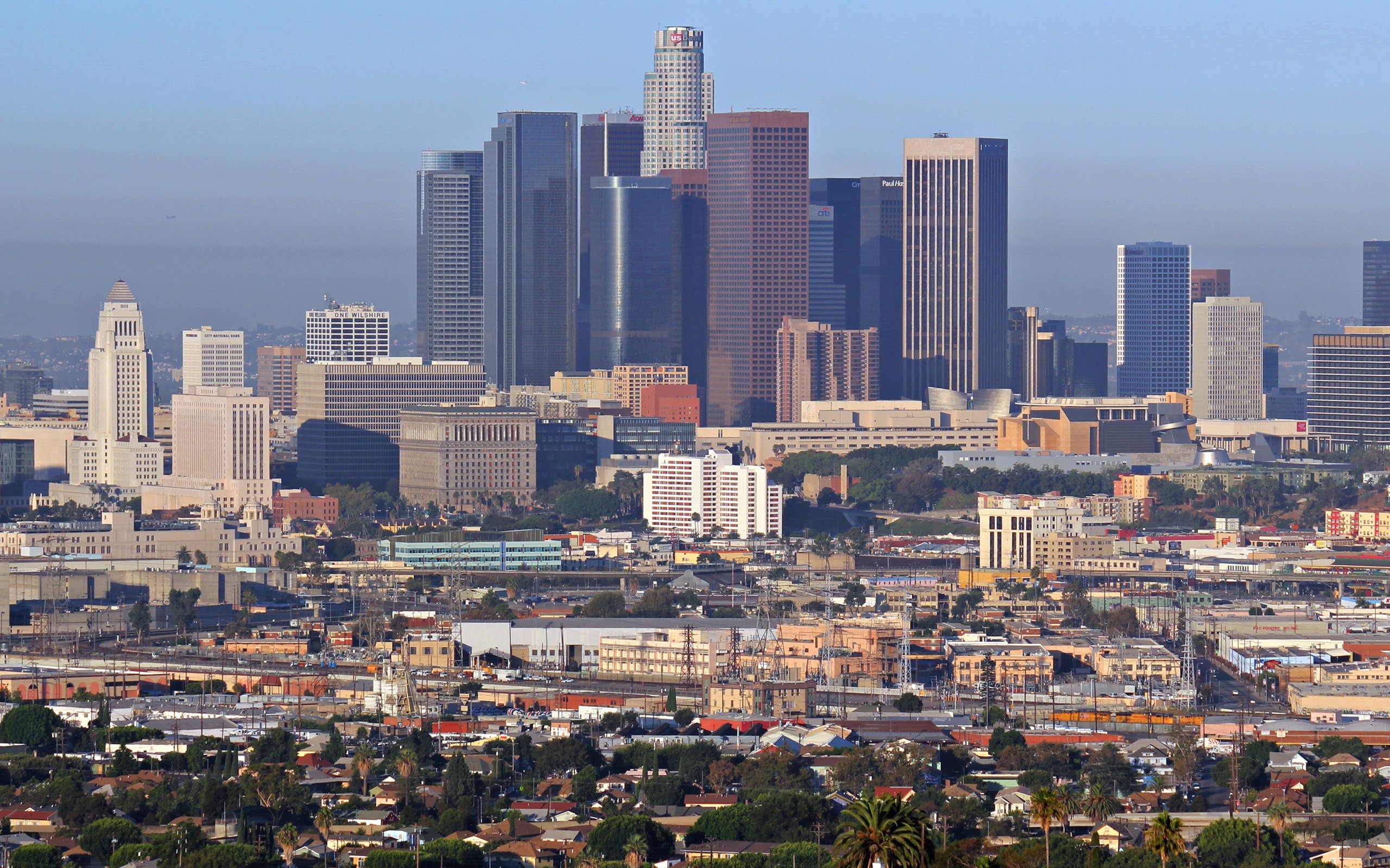 Los Angeles - Downtown Skyline - City Of Los Angeles 2017 - HD Wallpaper 