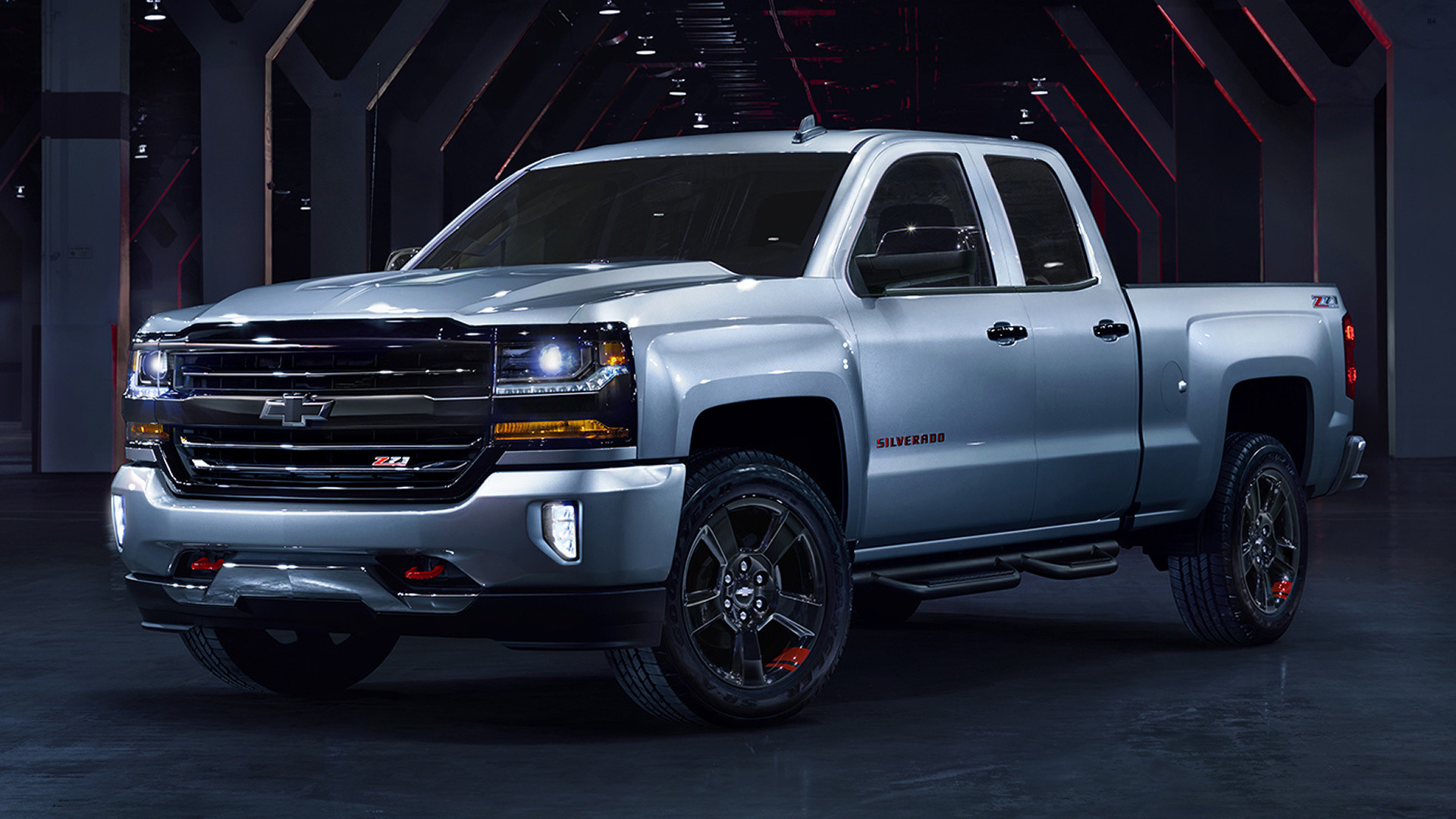 1920x1080, Vehicles - Chevy 2018 Silverado Silver - HD Wallpaper 