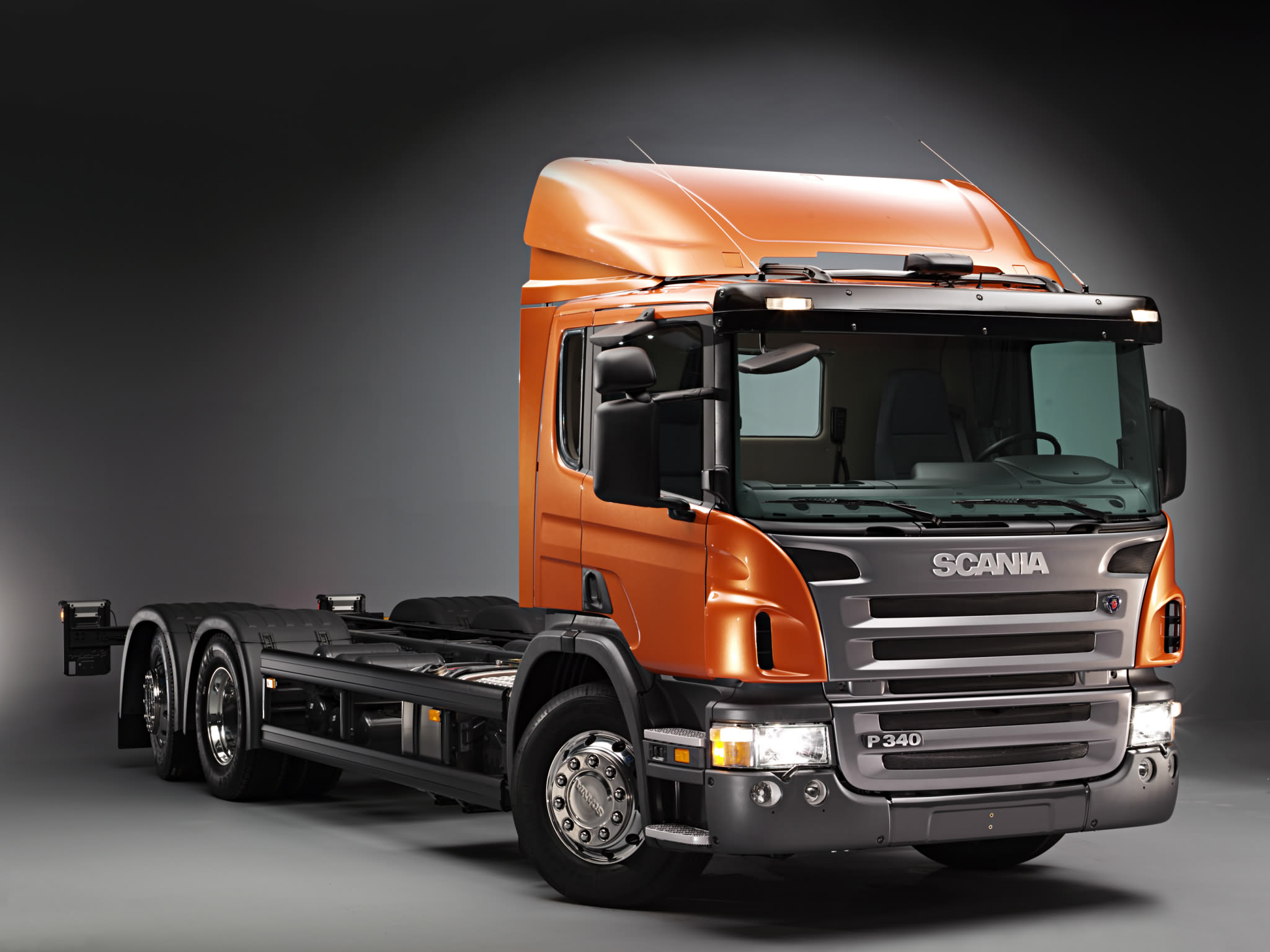 Scania Truck P340 Orange - Scania Small Truck - HD Wallpaper 