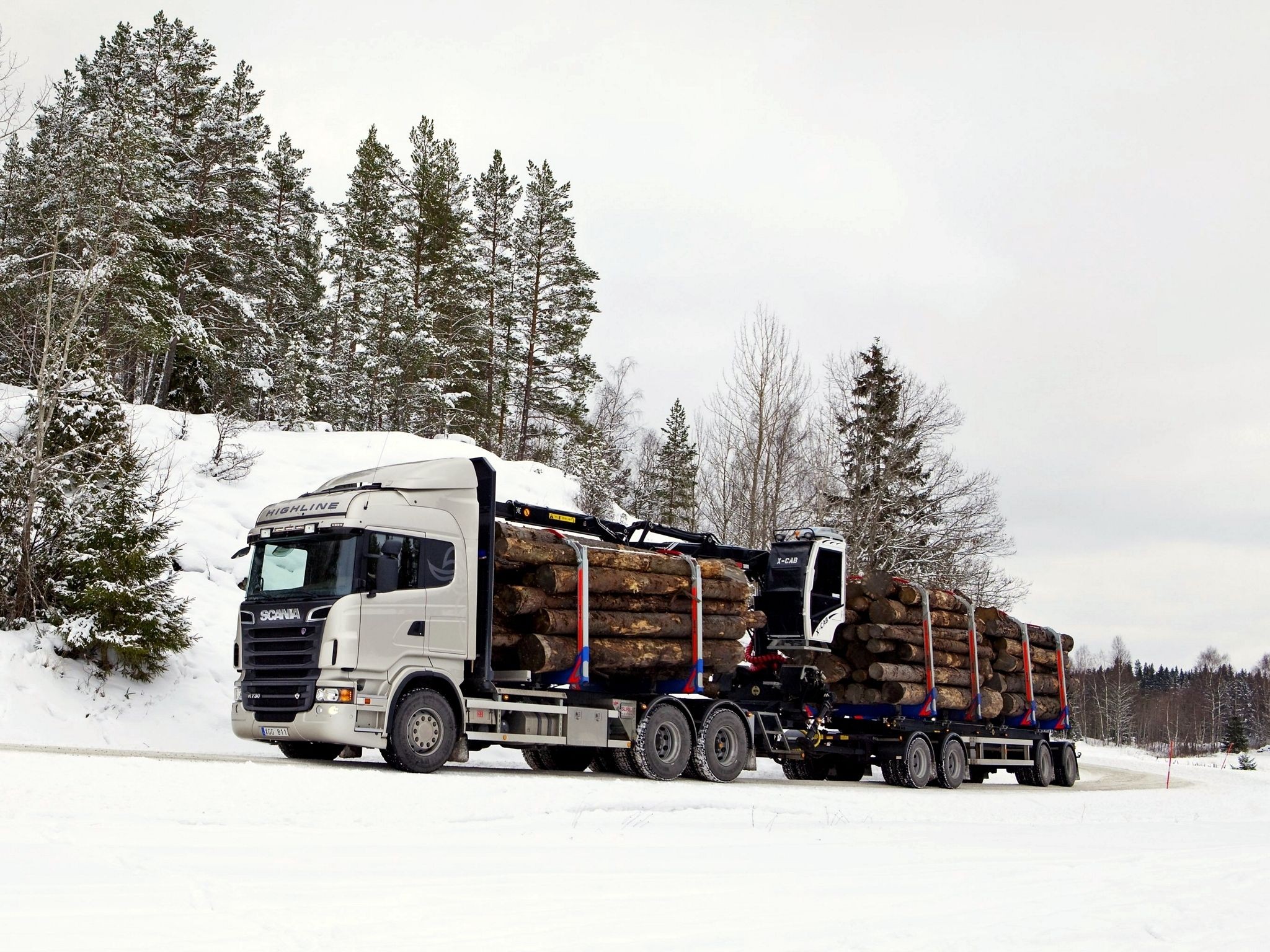 Scania Winter Hd - HD Wallpaper 