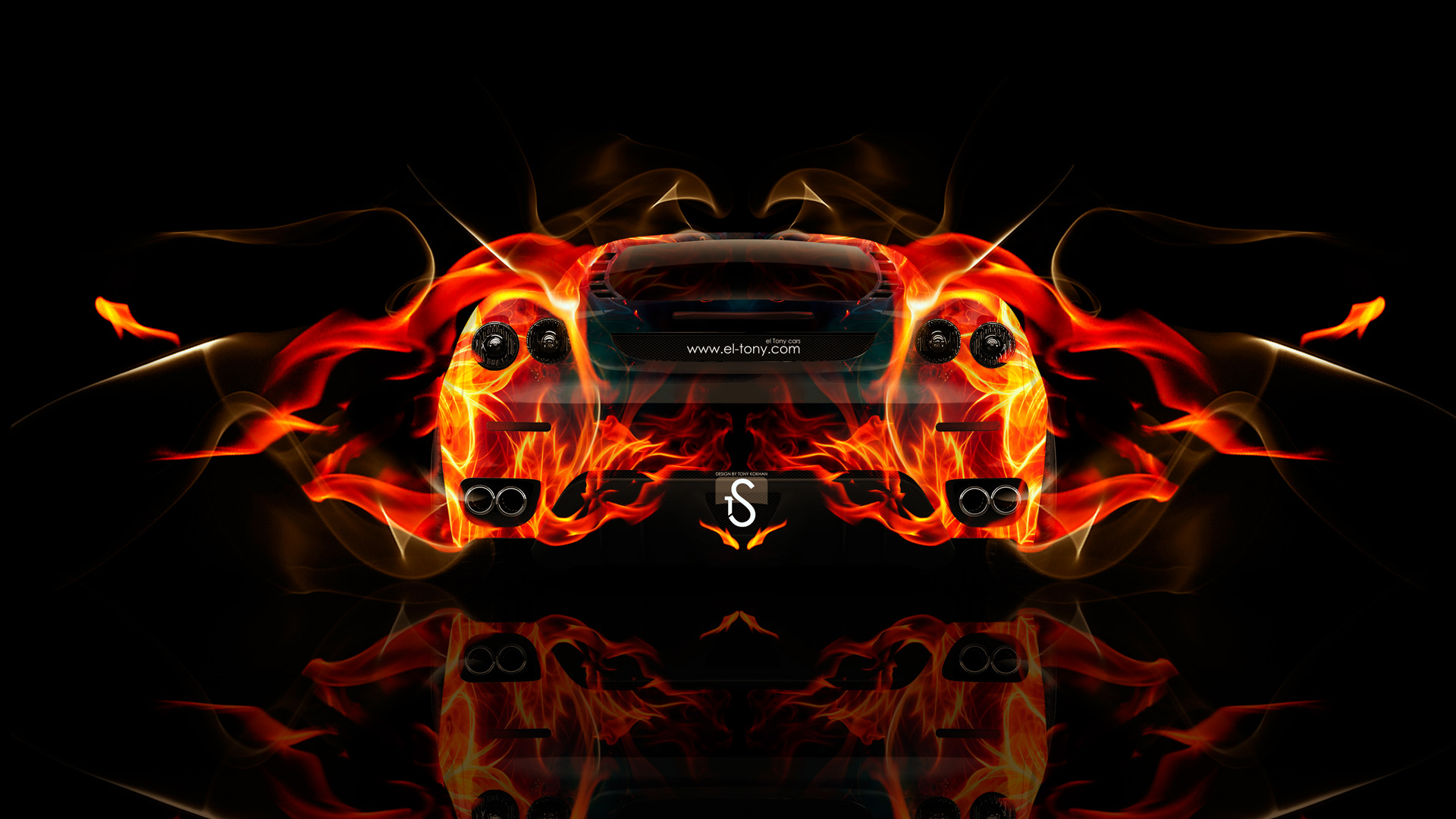 F430 Front Fire Abstract Car 2014 Ferrari Italia Fire - Lamborghini - HD Wallpaper 