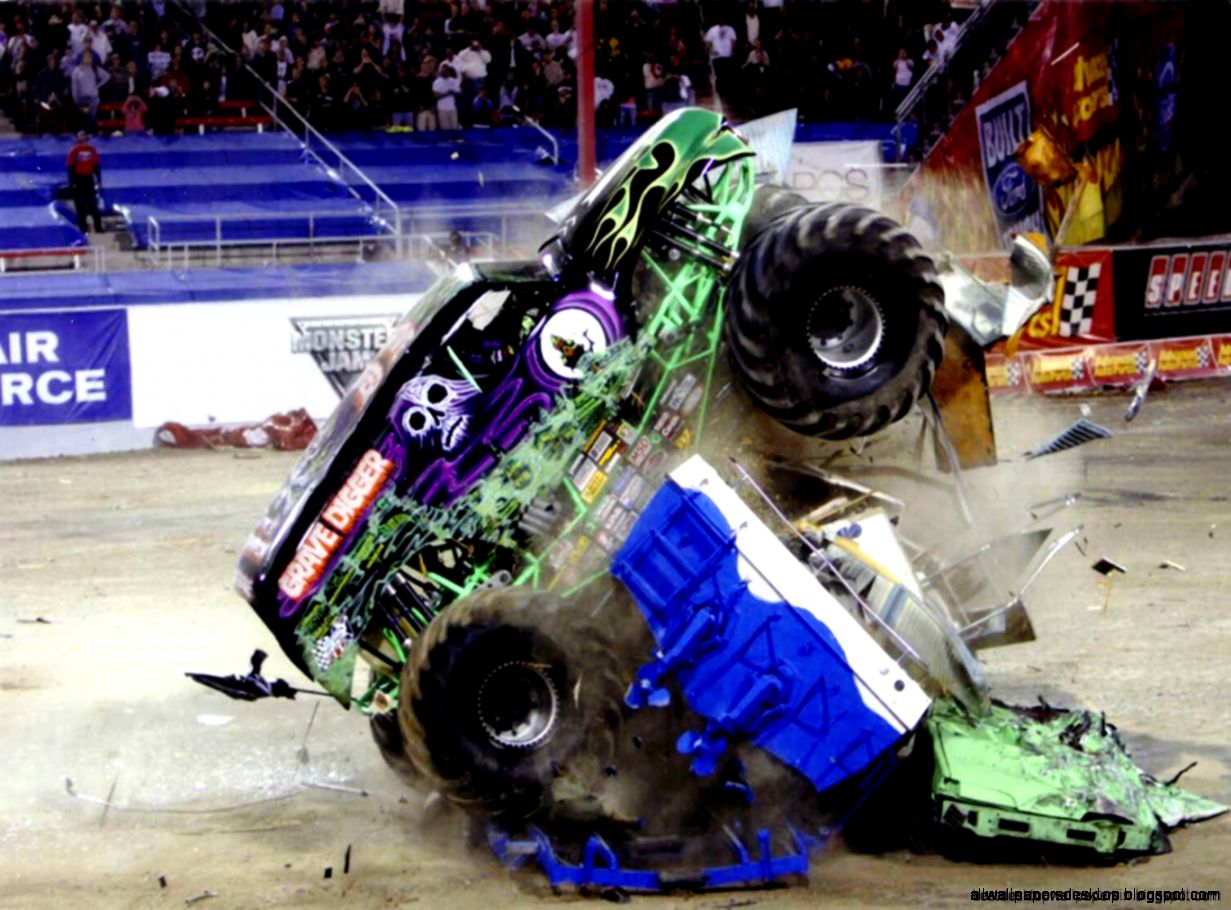 Toy Monster Truck Hd Wallpaper Best Desktop Wallpapers - Monster Jam Grave Digger - HD Wallpaper 