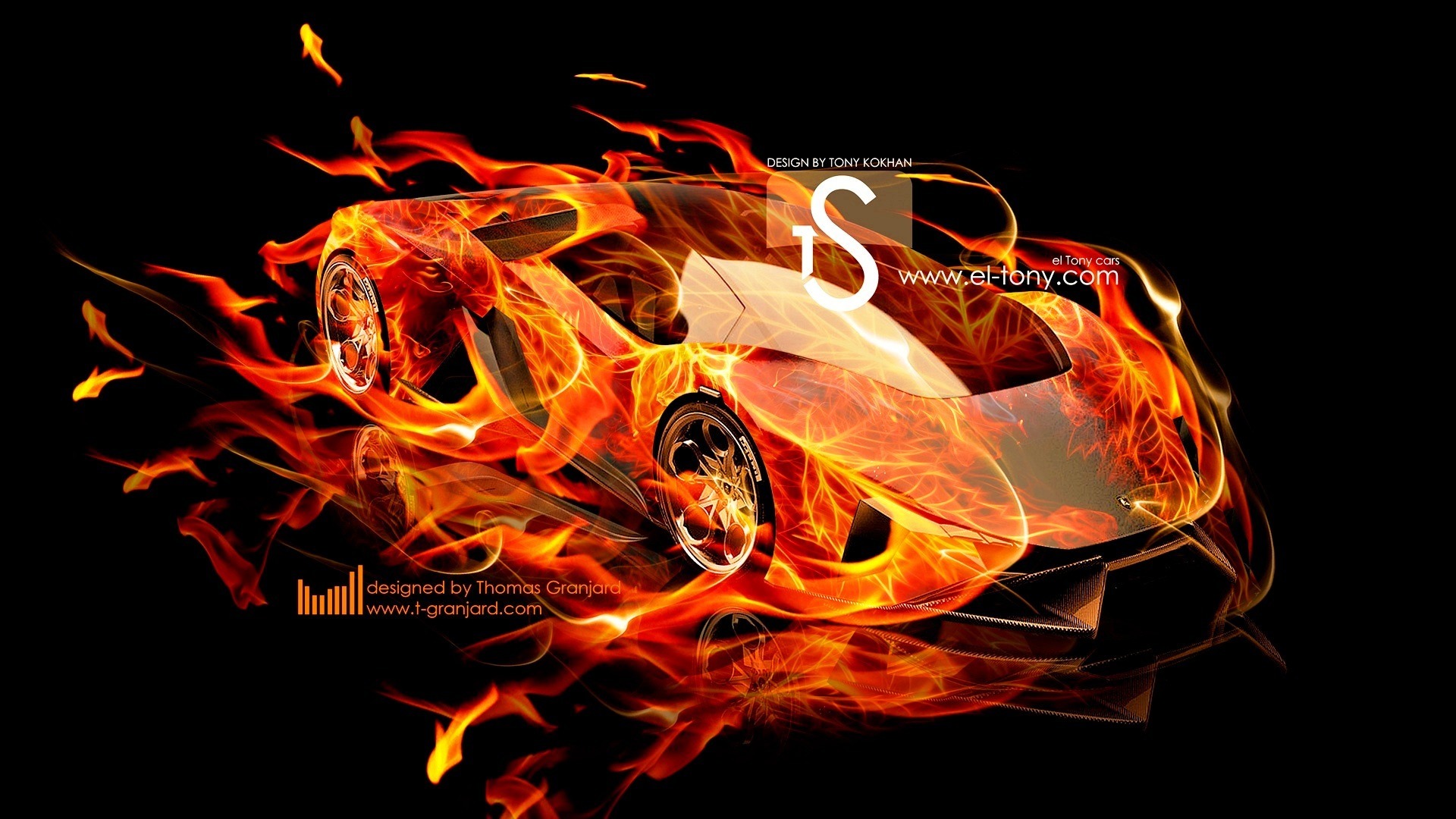 Design Talent Showcase - Fire And Water Cars - HD Wallpaper 