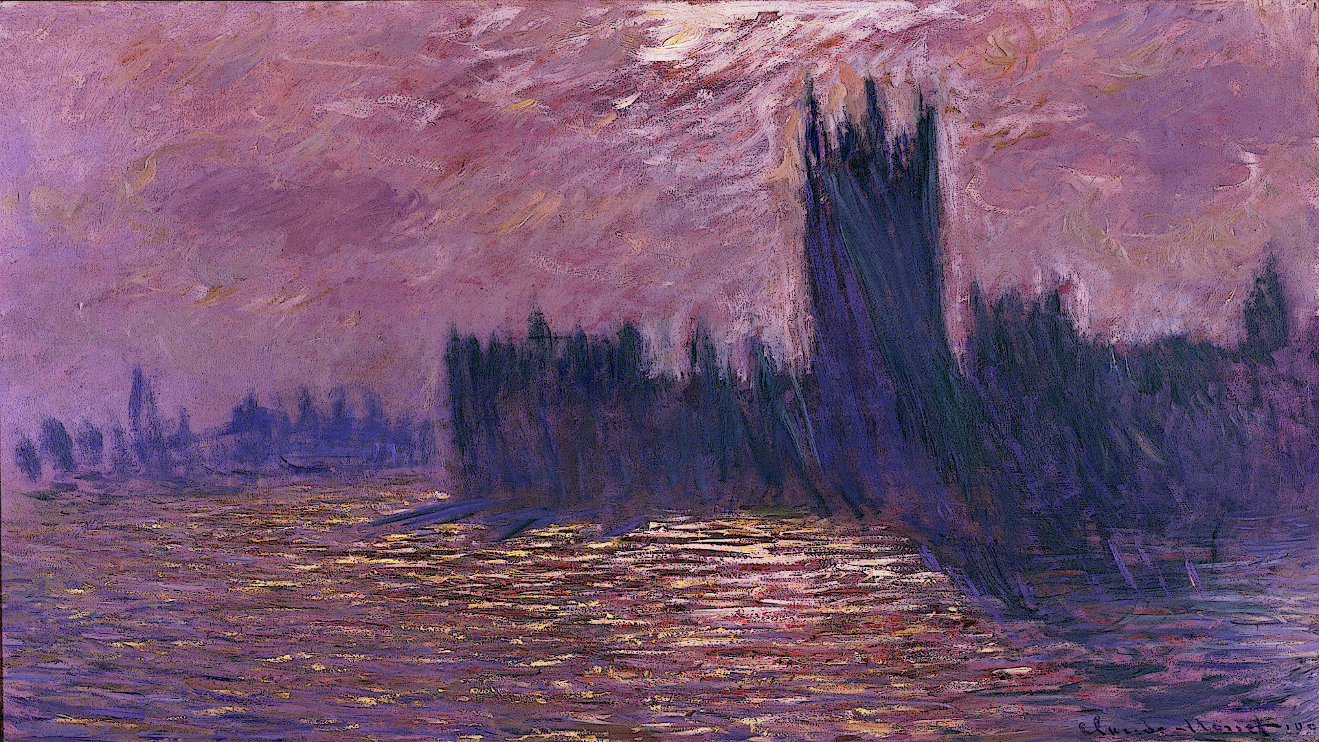 1920x1080, Photo 29 Nov 11 Notes Â - Houses Of Parliament Monet Desktop Backgrounds - HD Wallpaper 
