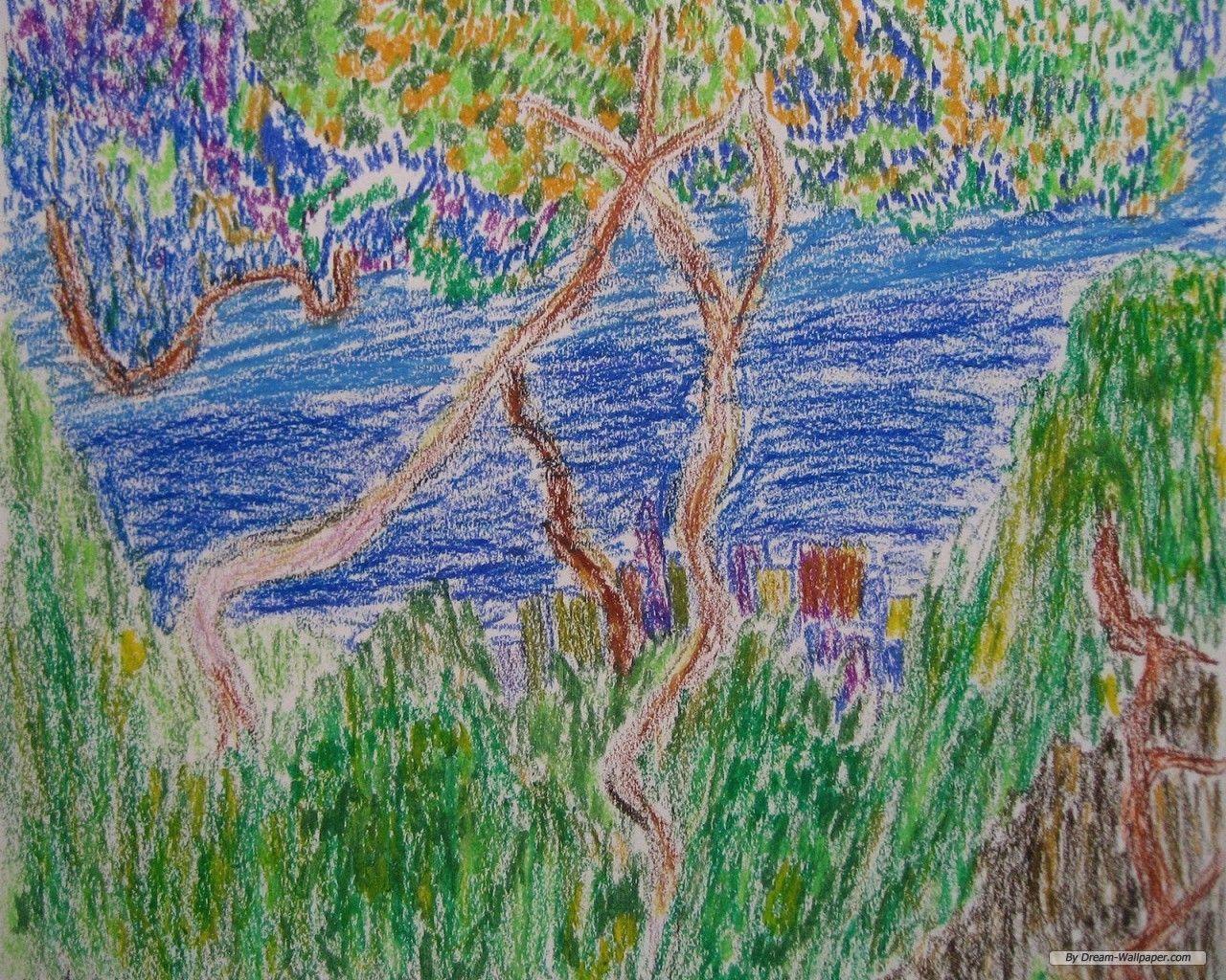 Free Art Wallpaper - Monet - HD Wallpaper 