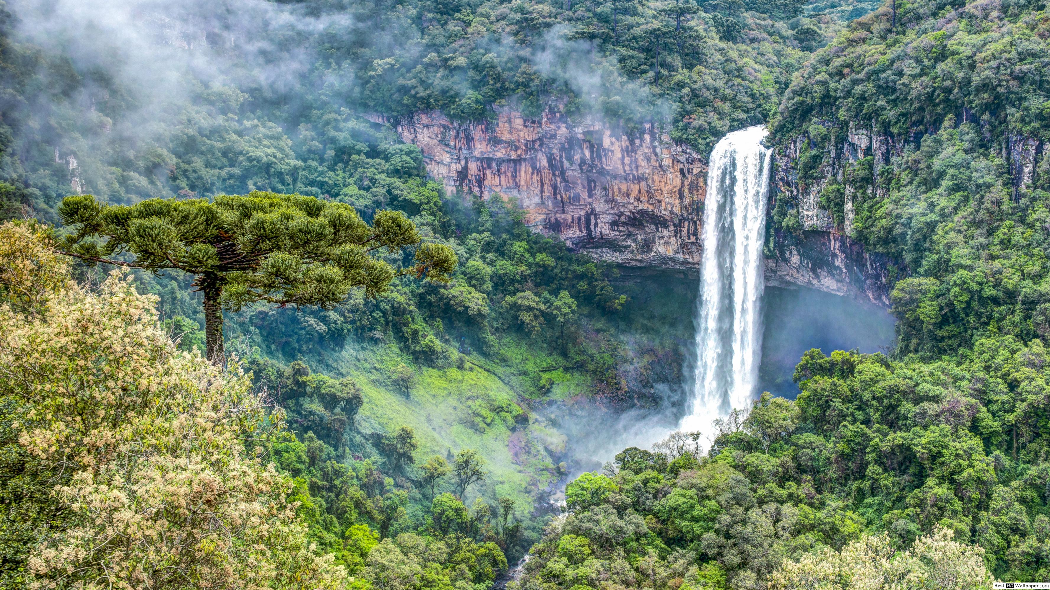 Cascata Do Caracol - HD Wallpaper 