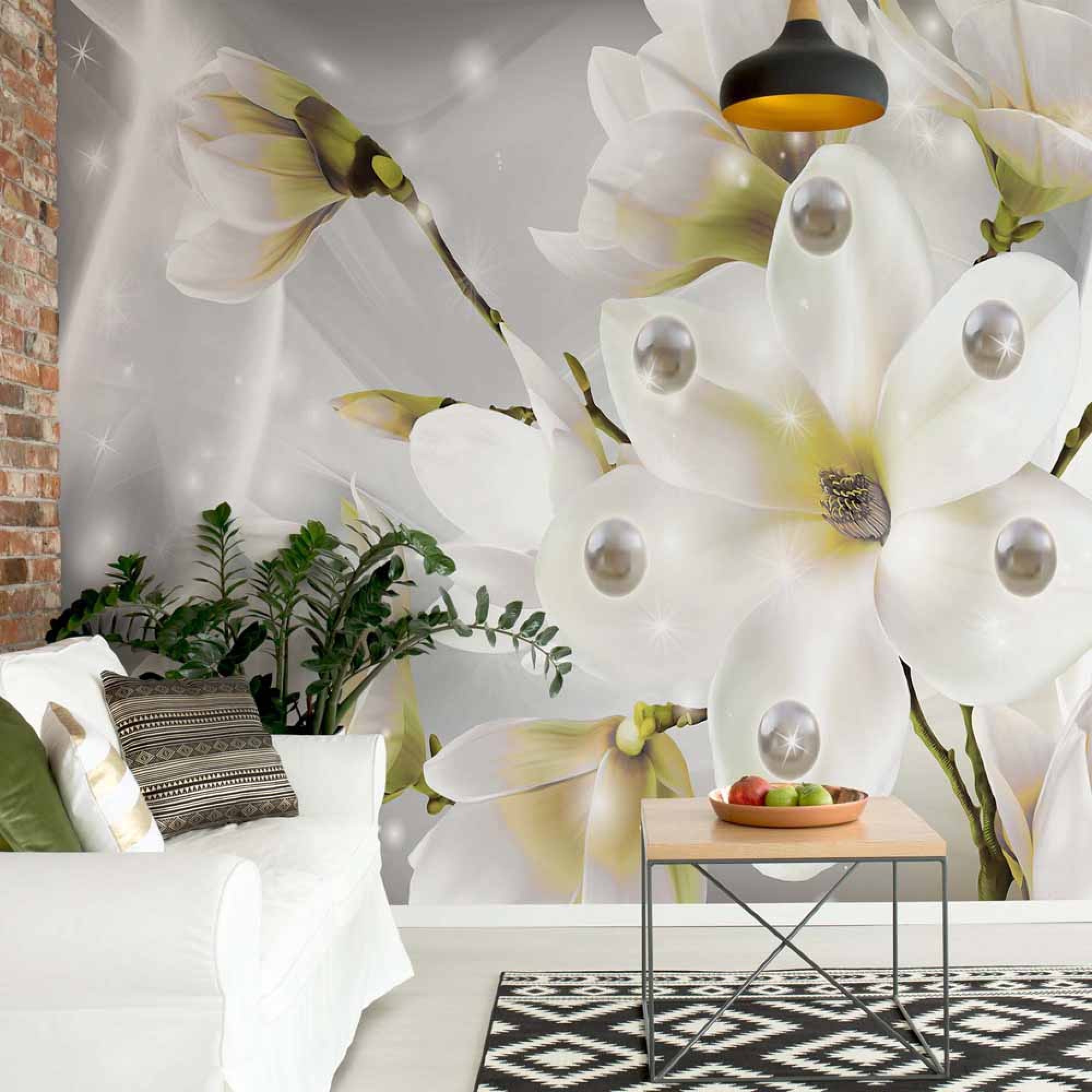 Magnolia Flowers Luxury - Løve Tapet - HD Wallpaper 