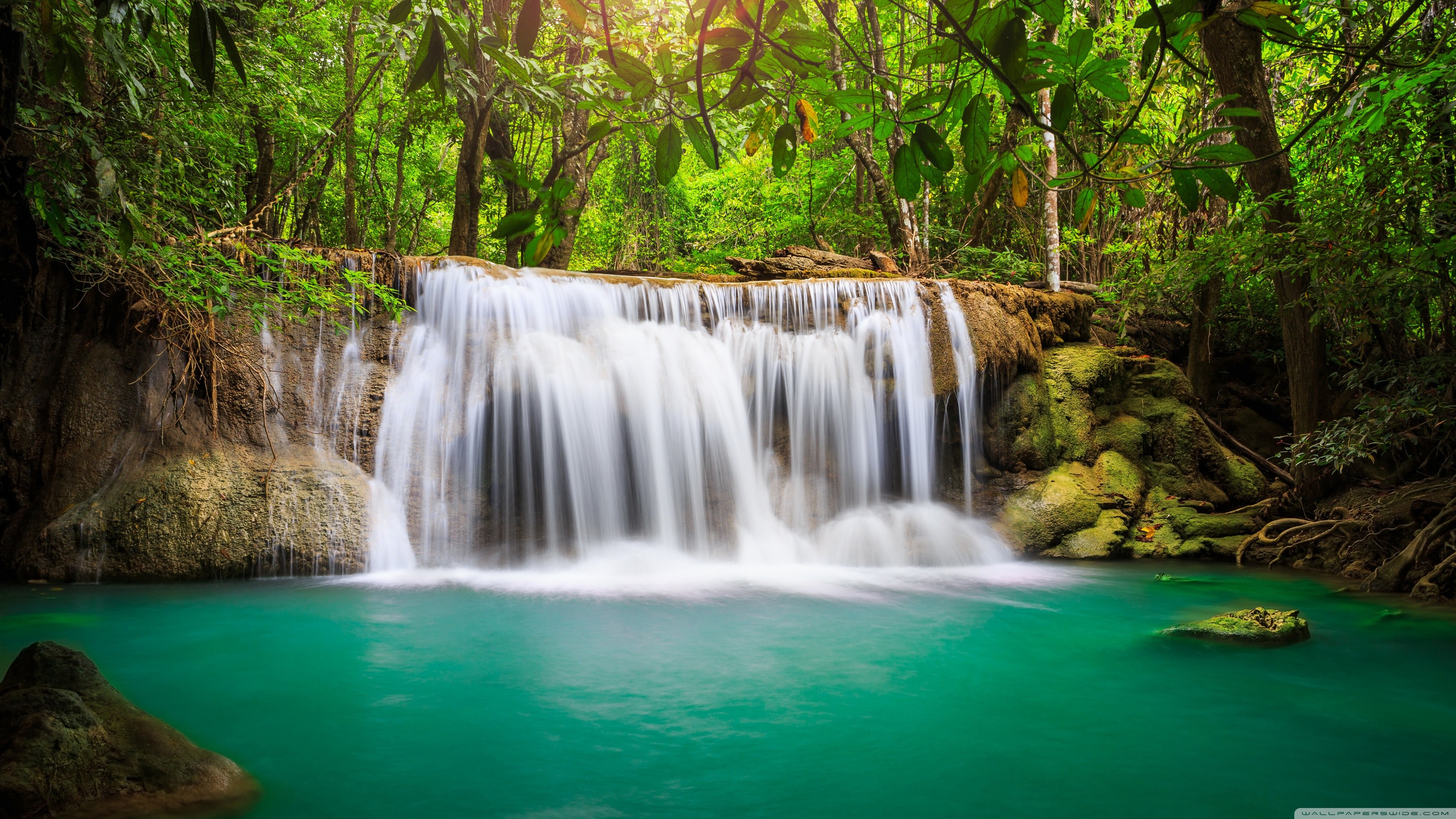 Tropical Rainforest Wallpapers - Ultra Hd 4k Waterfall - HD Wallpaper 