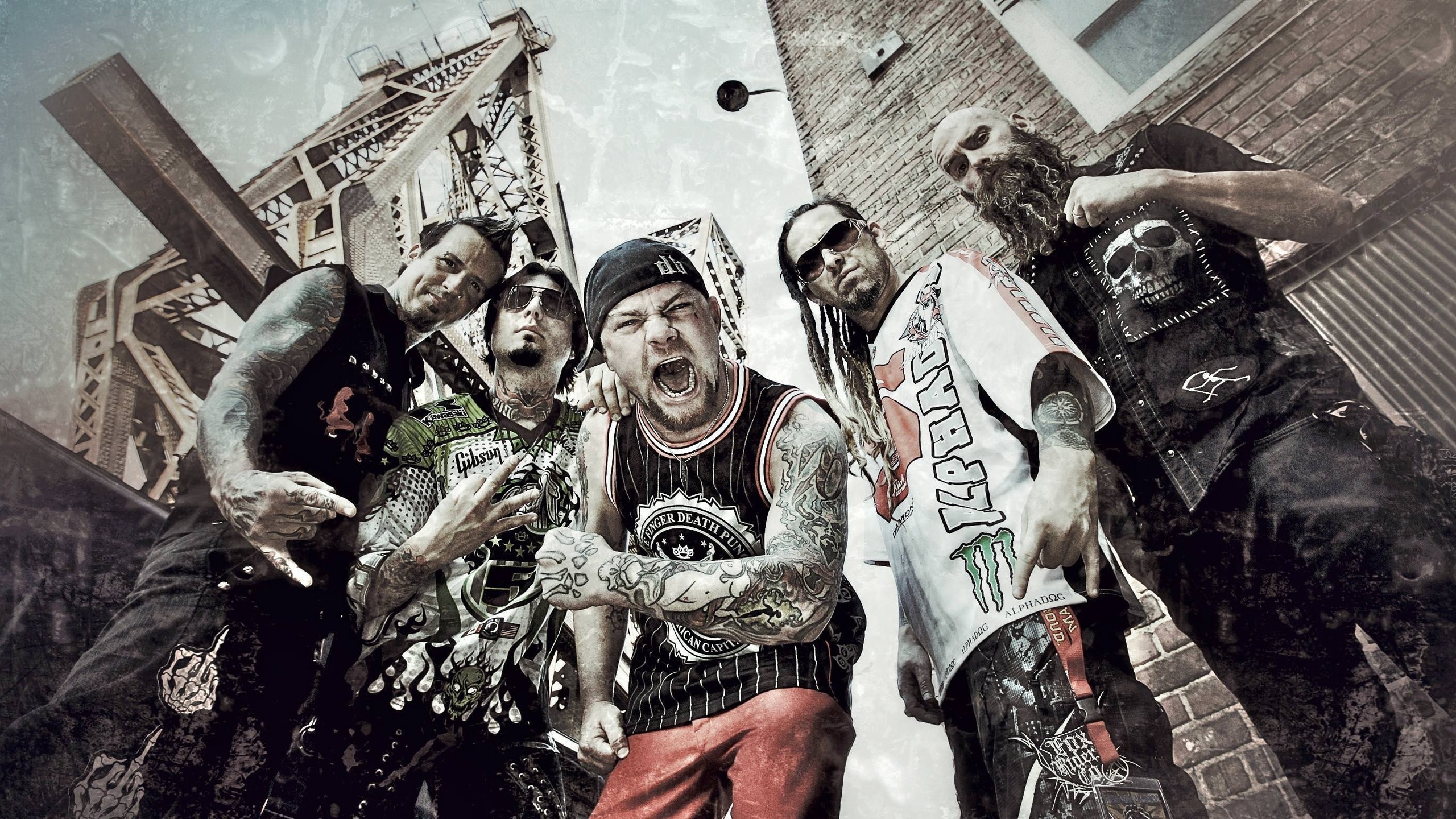 Blue On Black Five Finger Death Punch - HD Wallpaper 