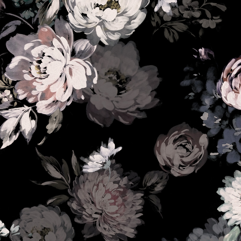 Dark Floral - HD Wallpaper 