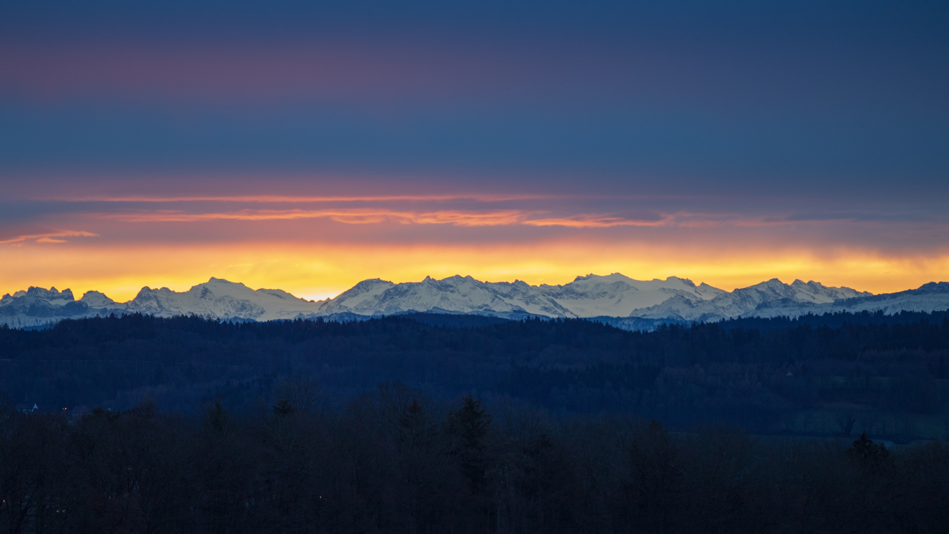 Mountain Range, Sunrise, Dark, Landscape, Wallpaper - Summit - HD Wallpaper 