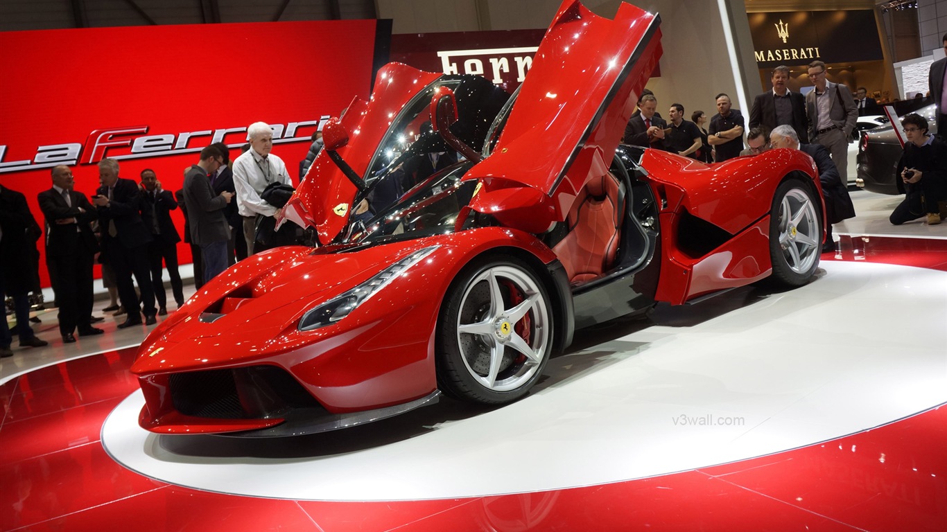 2013 Ferrari Laferrari Red Supercar Hd Wallpapers - Galleria Ferrari - HD Wallpaper 