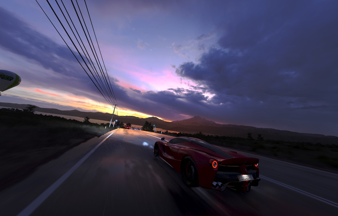 Photo Wallpaper Ferrari, Game, Laferrari, Forza Horizon - Forza Horizon 3 - HD Wallpaper 