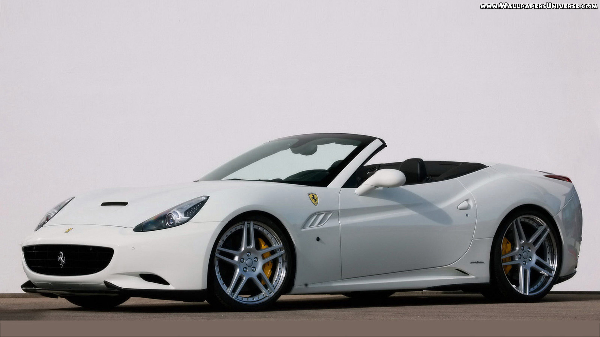 Ferrari California Convertible White - HD Wallpaper 
