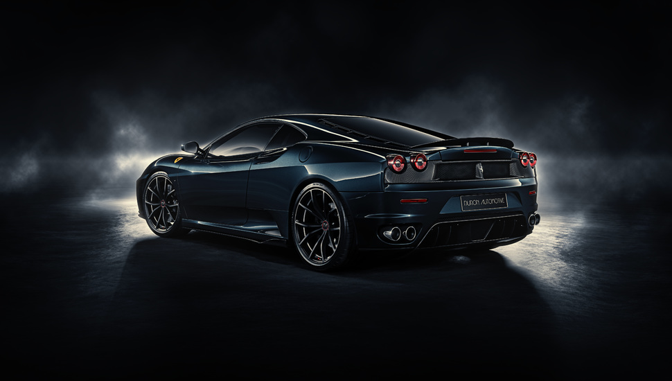 By Durondesign, Midnight Black, Ferrari, F430, Rear - Hd Cars Black Back - HD Wallpaper 