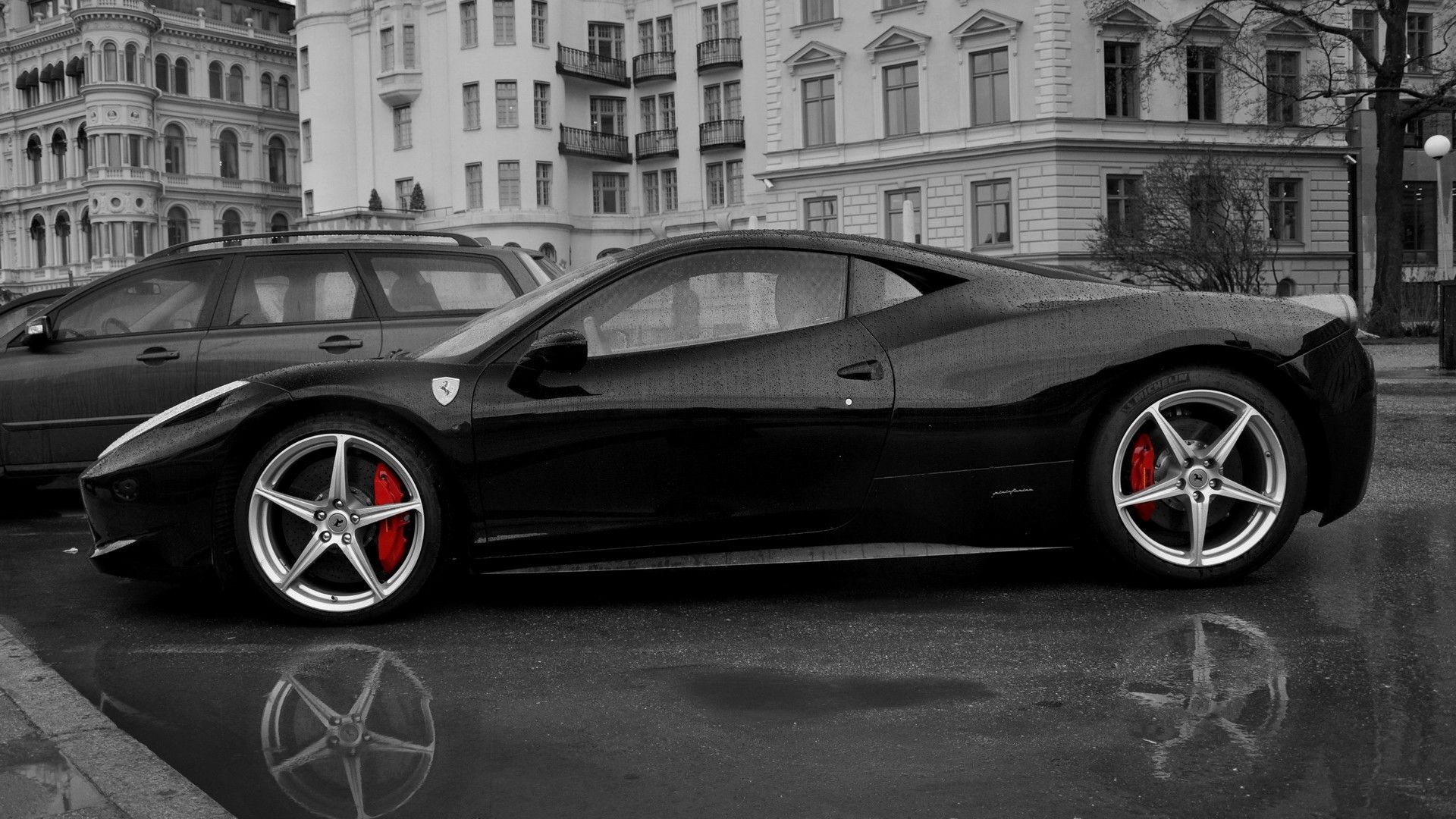 Best Black Ferrari - Black Ferrari Wallpaper Hd For Desktop - HD Wallpaper 