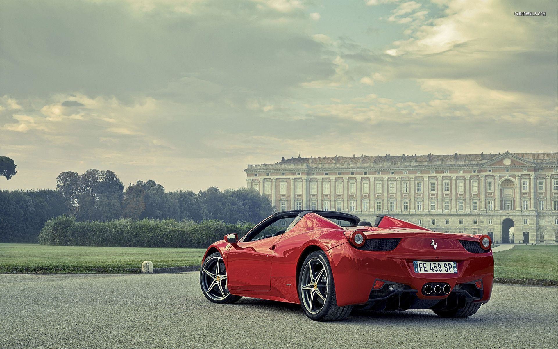 Ferrari 458 Spider Desktop Hd Wallpaper - Palace Of Caserta - HD Wallpaper 