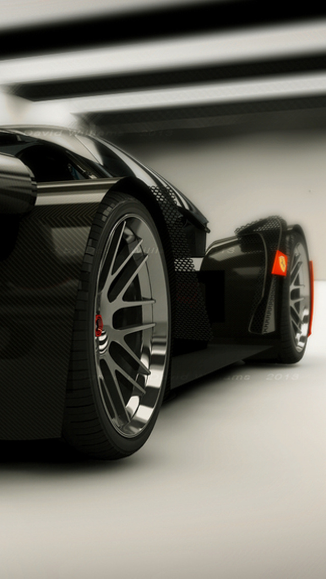 Black Ferrari Wallpaper Black Ferrari Wallpaper For Iphone 640x1136 Wallpaper Teahub Io