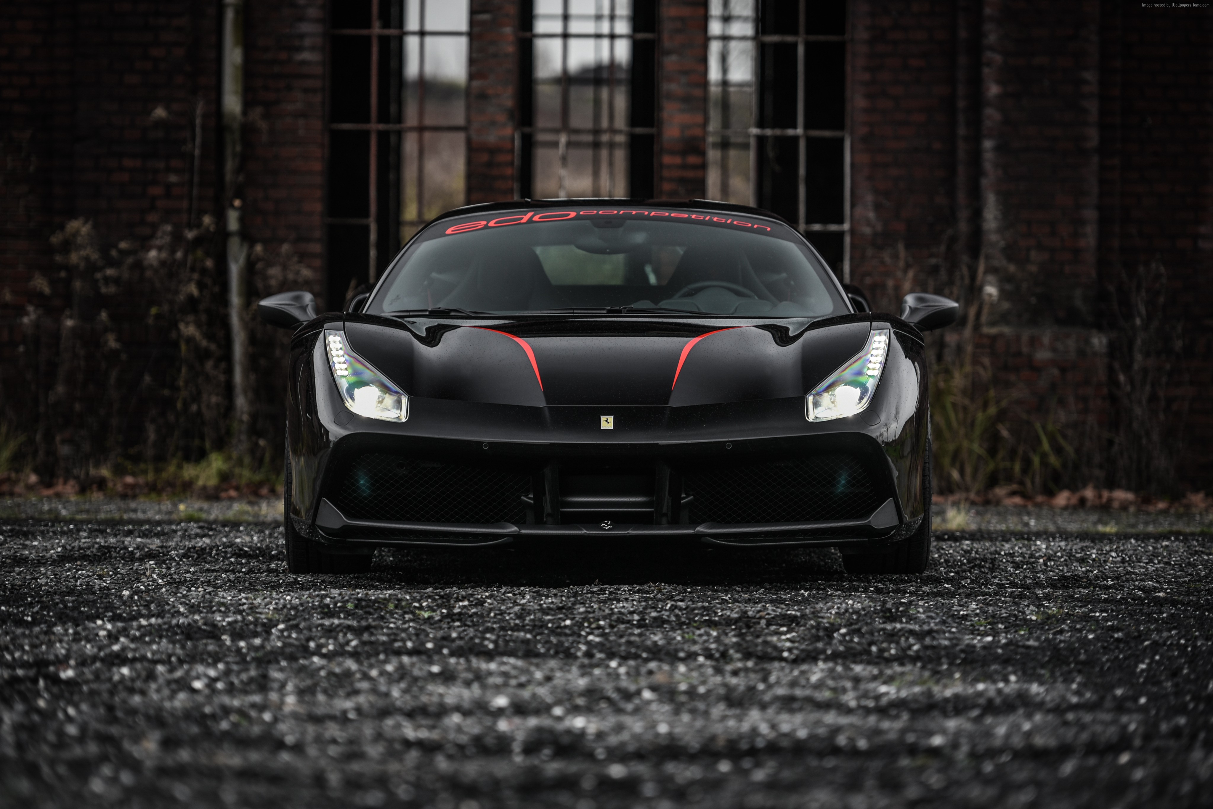 Ferrari 488 Spider Negro - HD Wallpaper 