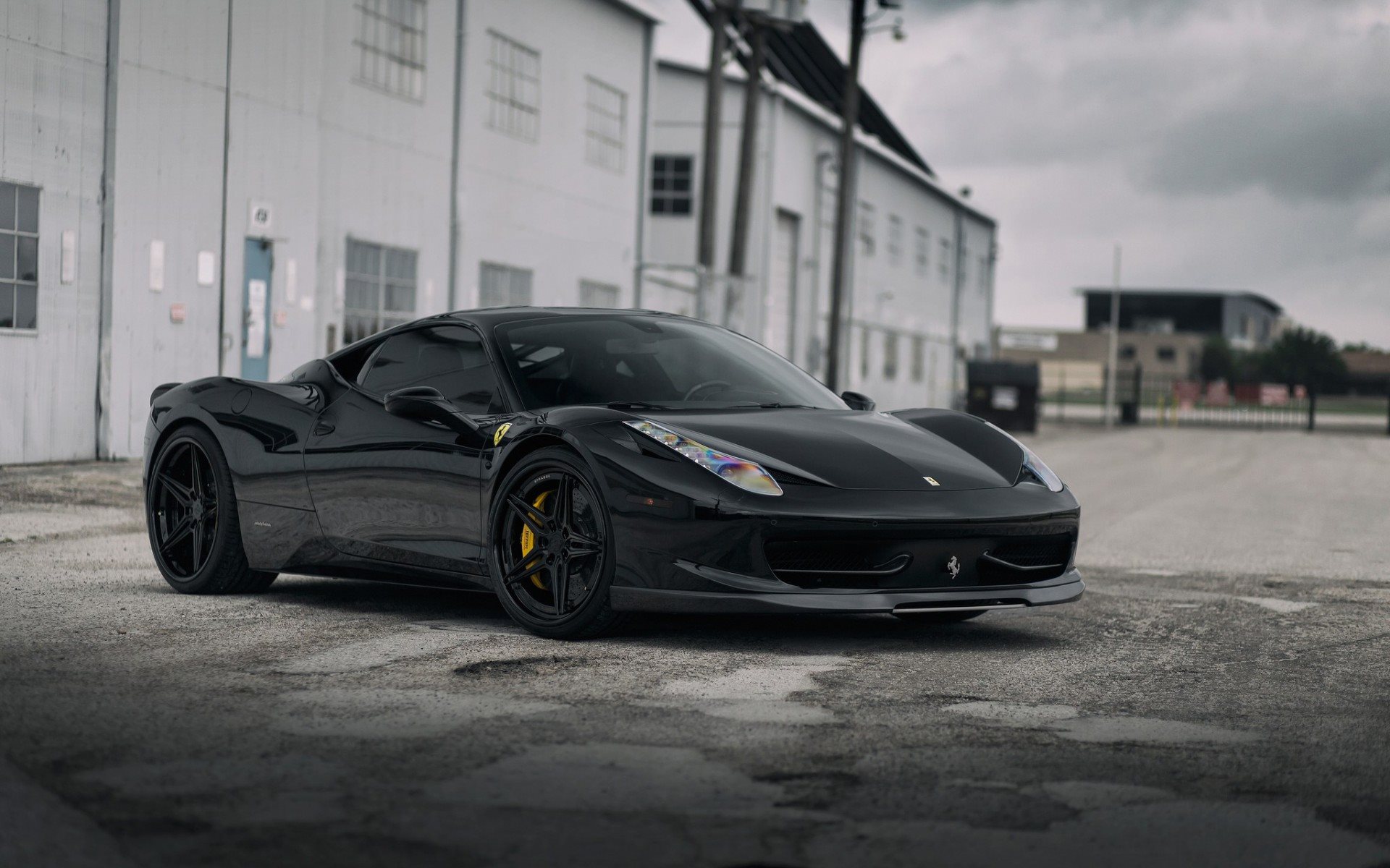 Ferrari 458 Italia Negro - HD Wallpaper 