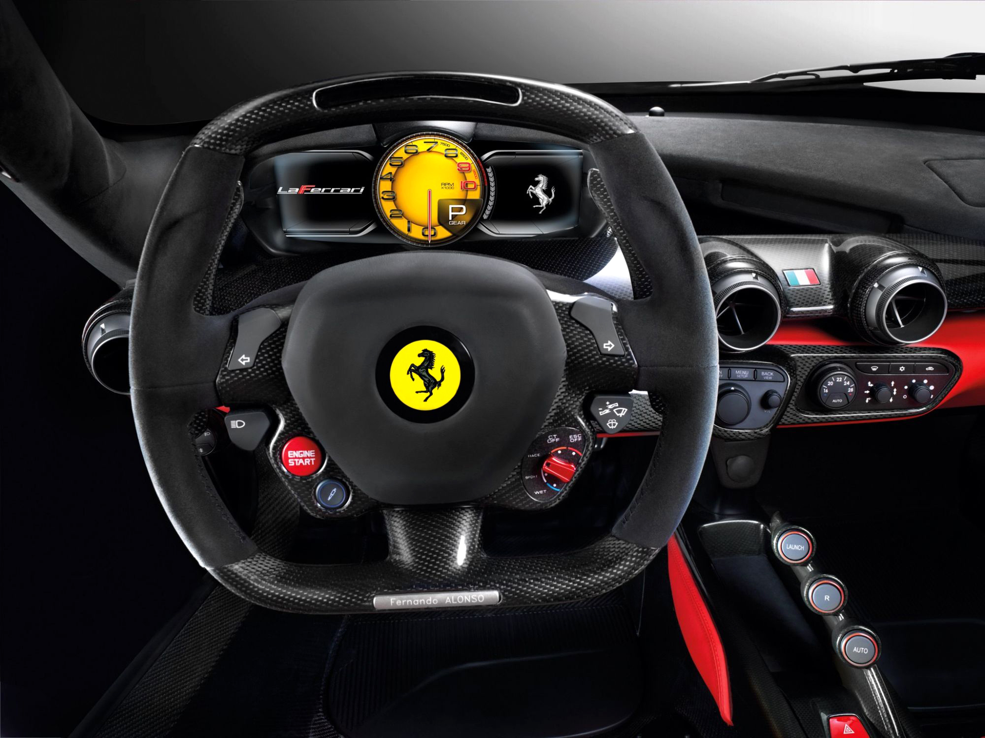 Ferrari La Ferrari Interior - HD Wallpaper 