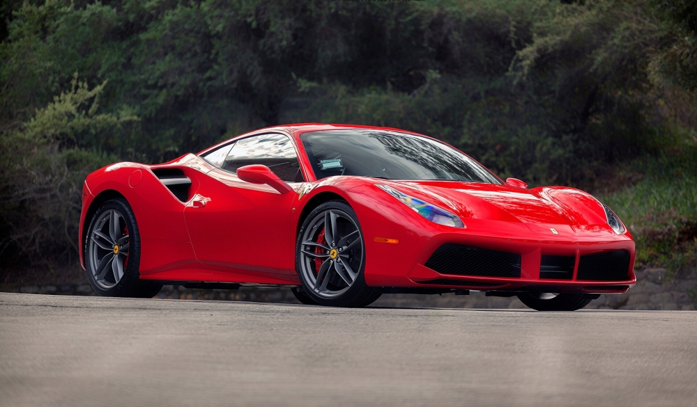 Ferrari 488 Gtb, Red, Side View, Cars - 2018 Ferrari 488 Gtb - HD Wallpaper 