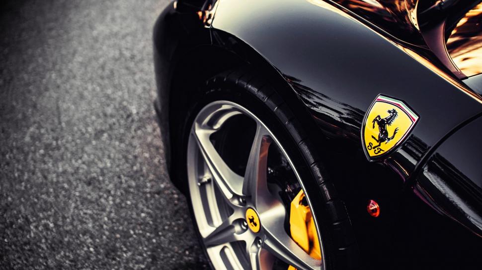 Ferrari Logo Cars High Resolution Wallpaper,ferrari - Ferrari Logo On Car - HD Wallpaper 