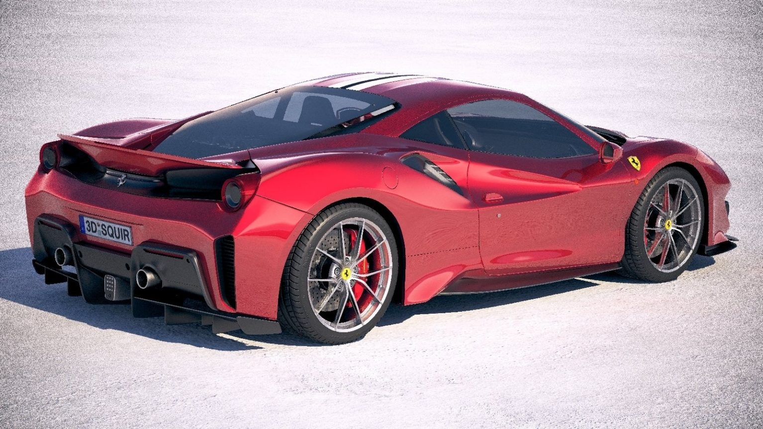 Ferrari 488 Pista Wallpaper - Ferrari 488 Pista Dark Red - HD Wallpaper 