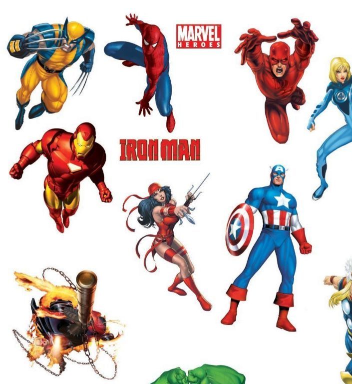 Spiderman Iron Man Wolverine Hulk Thor Captain America - HD Wallpaper 