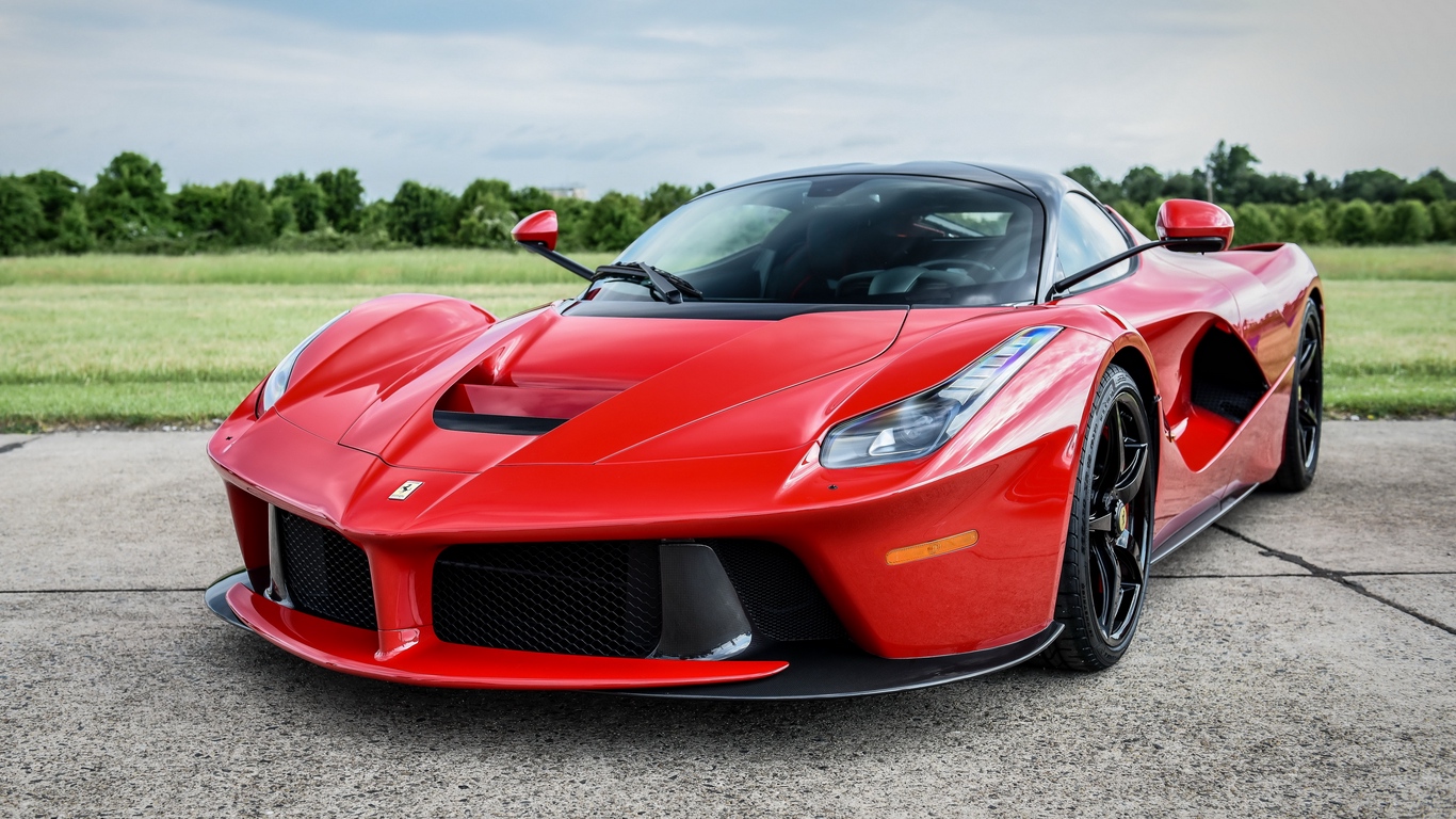 Wallpaper Ferrari, Laferrari, Red, Front View - Ferrari Car - HD Wallpaper 