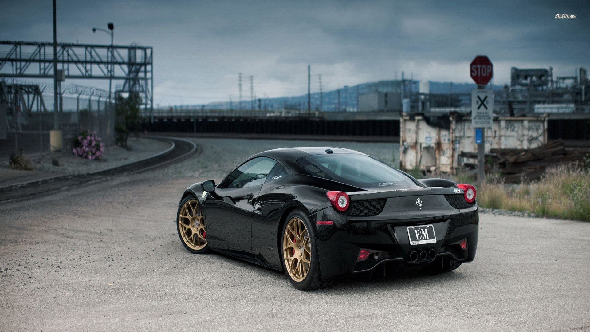 Ferrari 458 Italia Wallpaper Hd Wallpaper Hd Resolution - Ferrari 458 Black - HD Wallpaper 