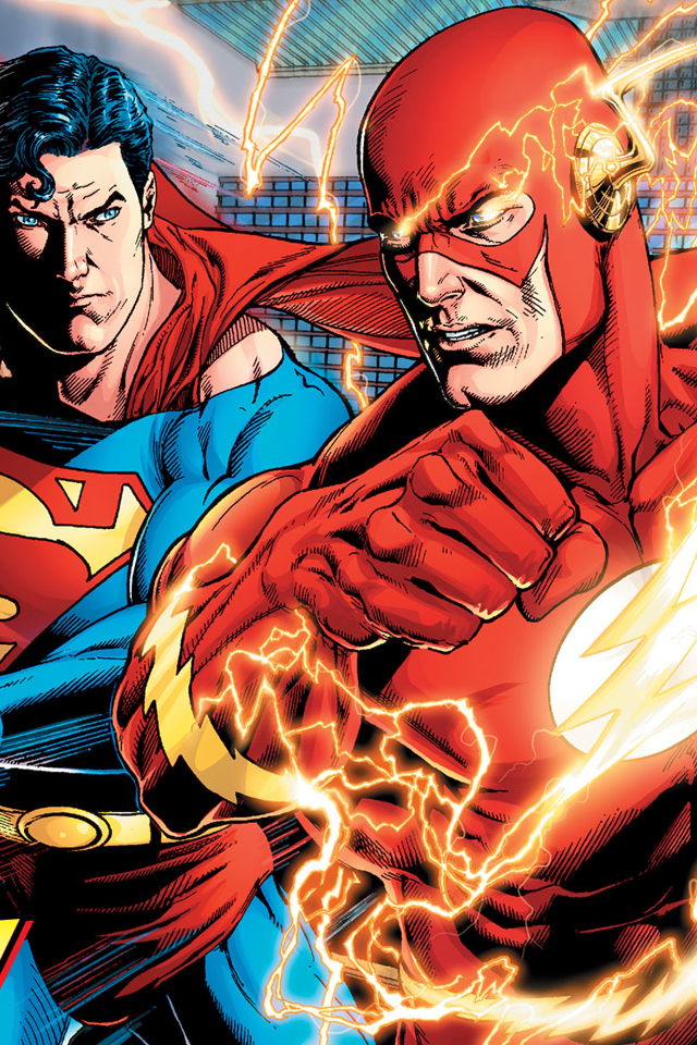 Evskw Pic Hwb39137 - Flash Y Superman Comic - HD Wallpaper 