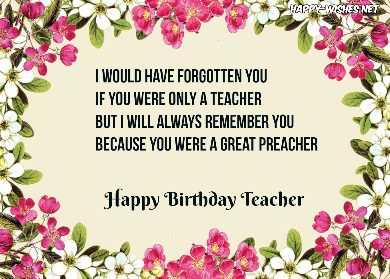Happy Birthday Images For Teacher - Birthday Wish For Teacher - HD Wallpaper 