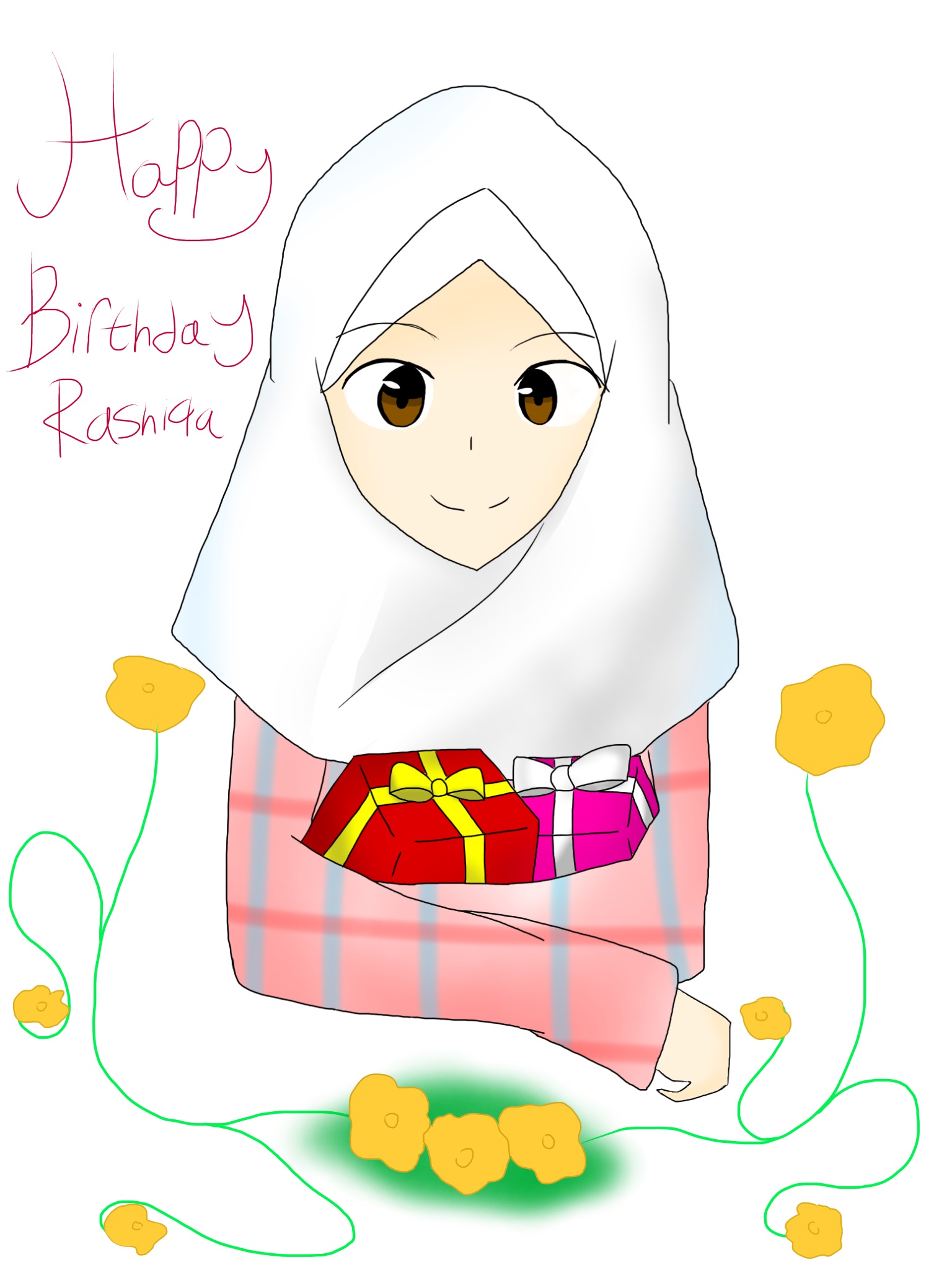 Hbd Mah Friend - Cartoon - HD Wallpaper 