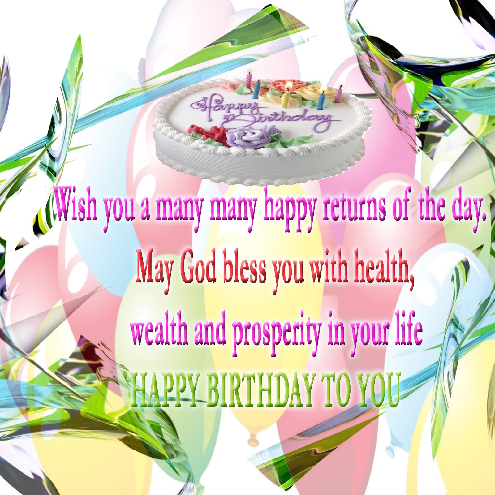 Wish You Many Many Happy Returns - HD Wallpaper 